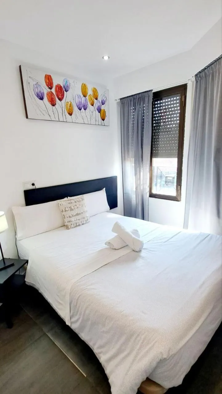 Bed in AYZ Ulises - Auto check-in property