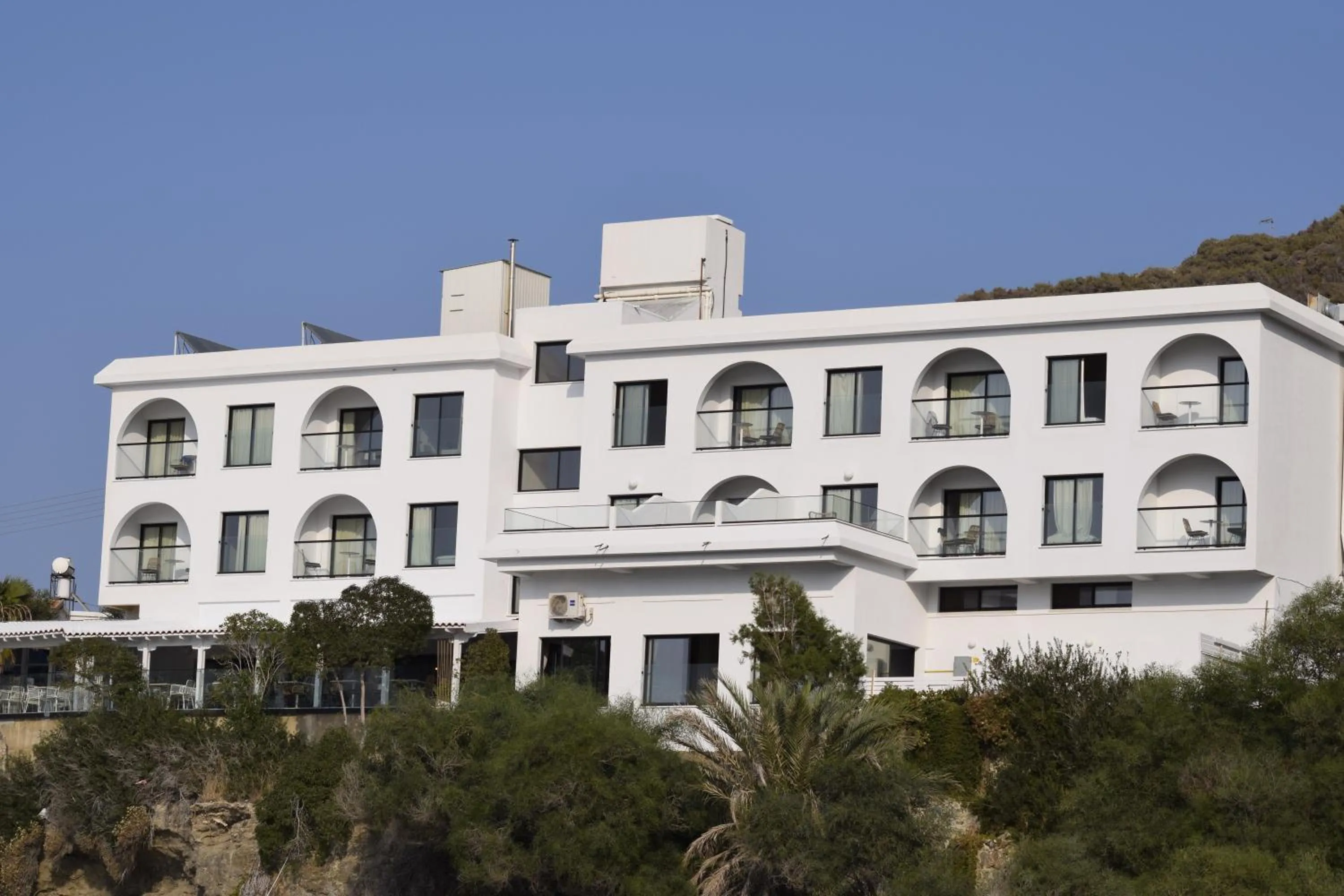 Property building in E.J. Pyrgos Bay Hotel