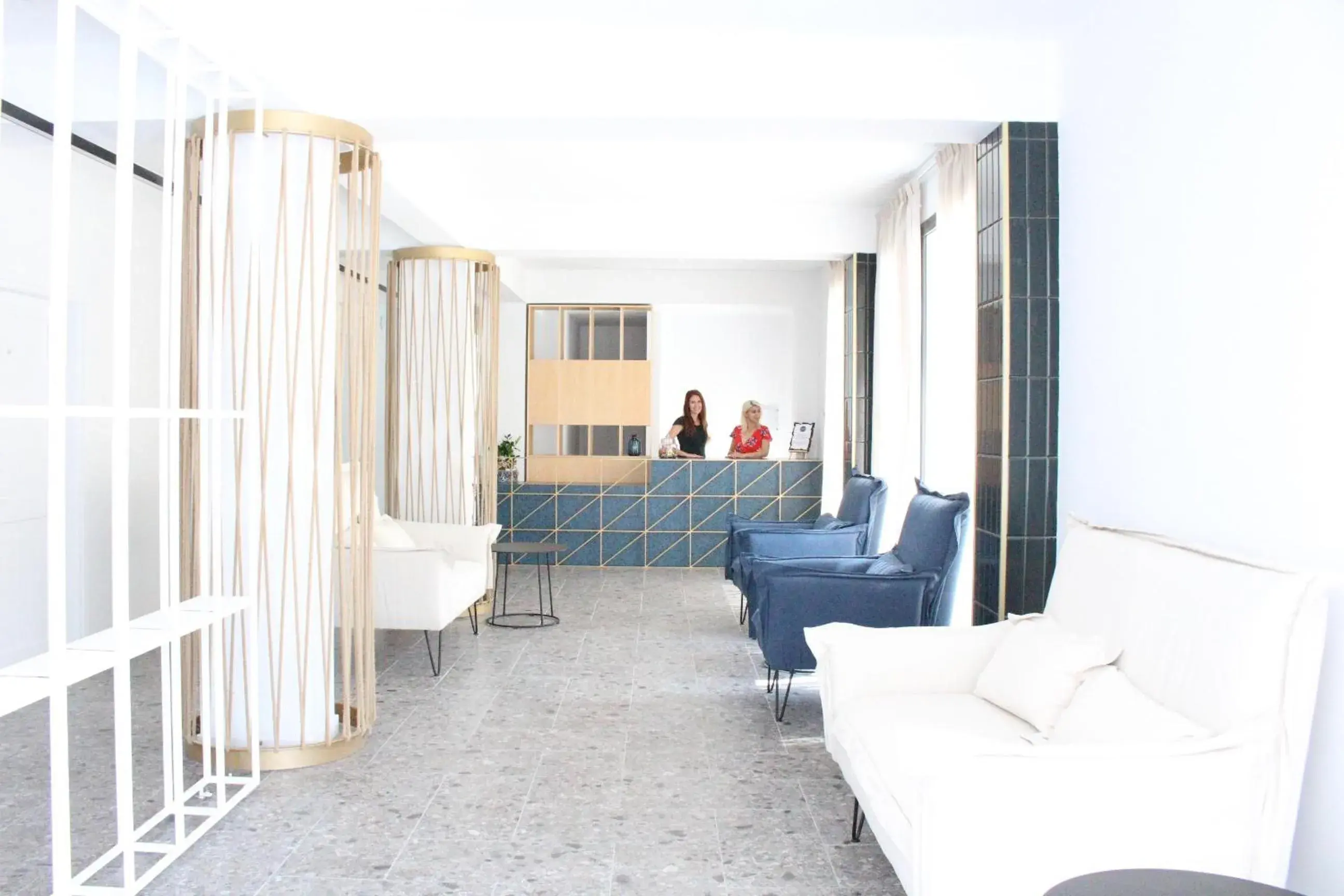 Lobby or reception in E.J. Pyrgos Bay Hotel Lobby or reception in E.J. Pyrgos Bay Hotel