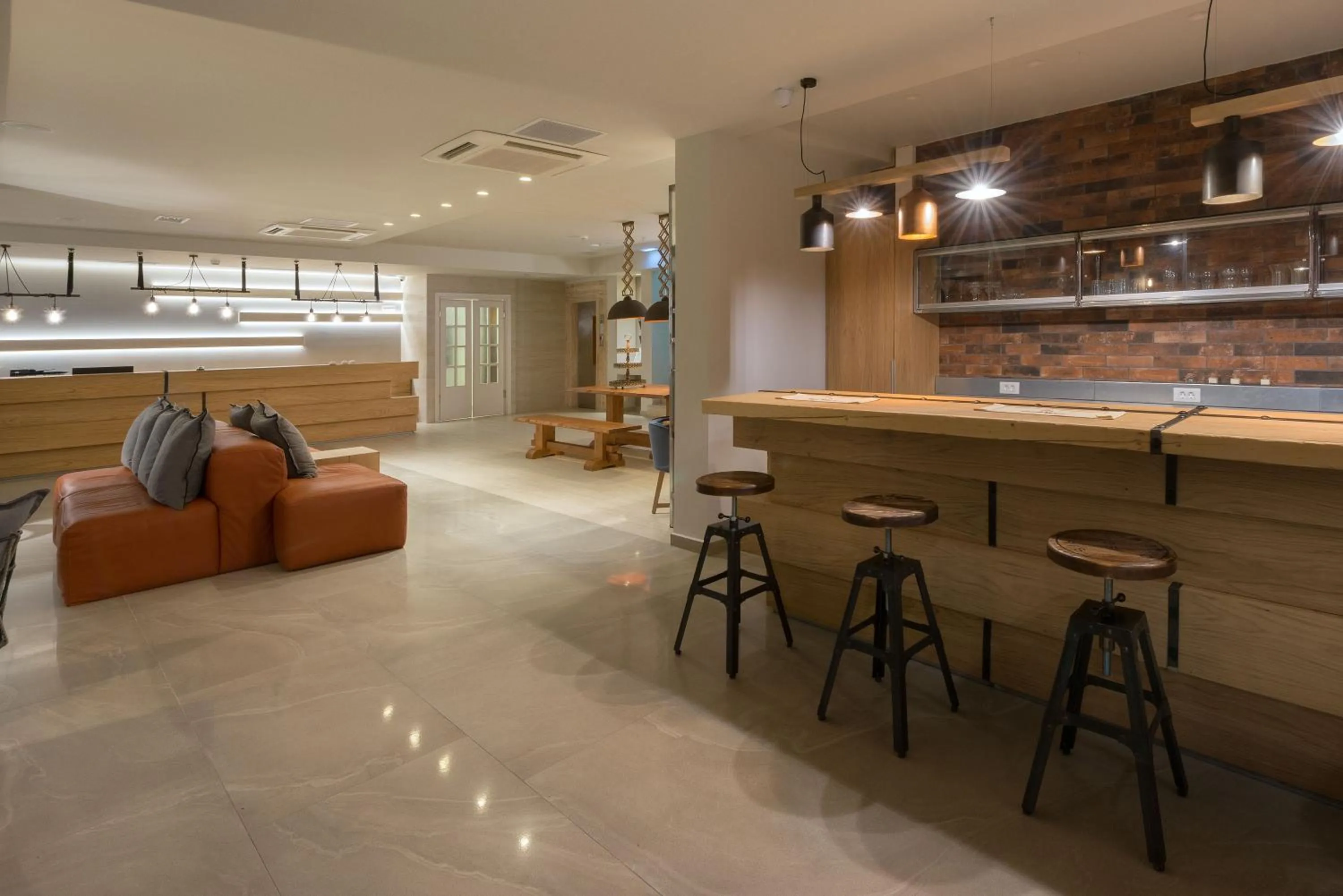 Lounge or bar in Matoula Beach