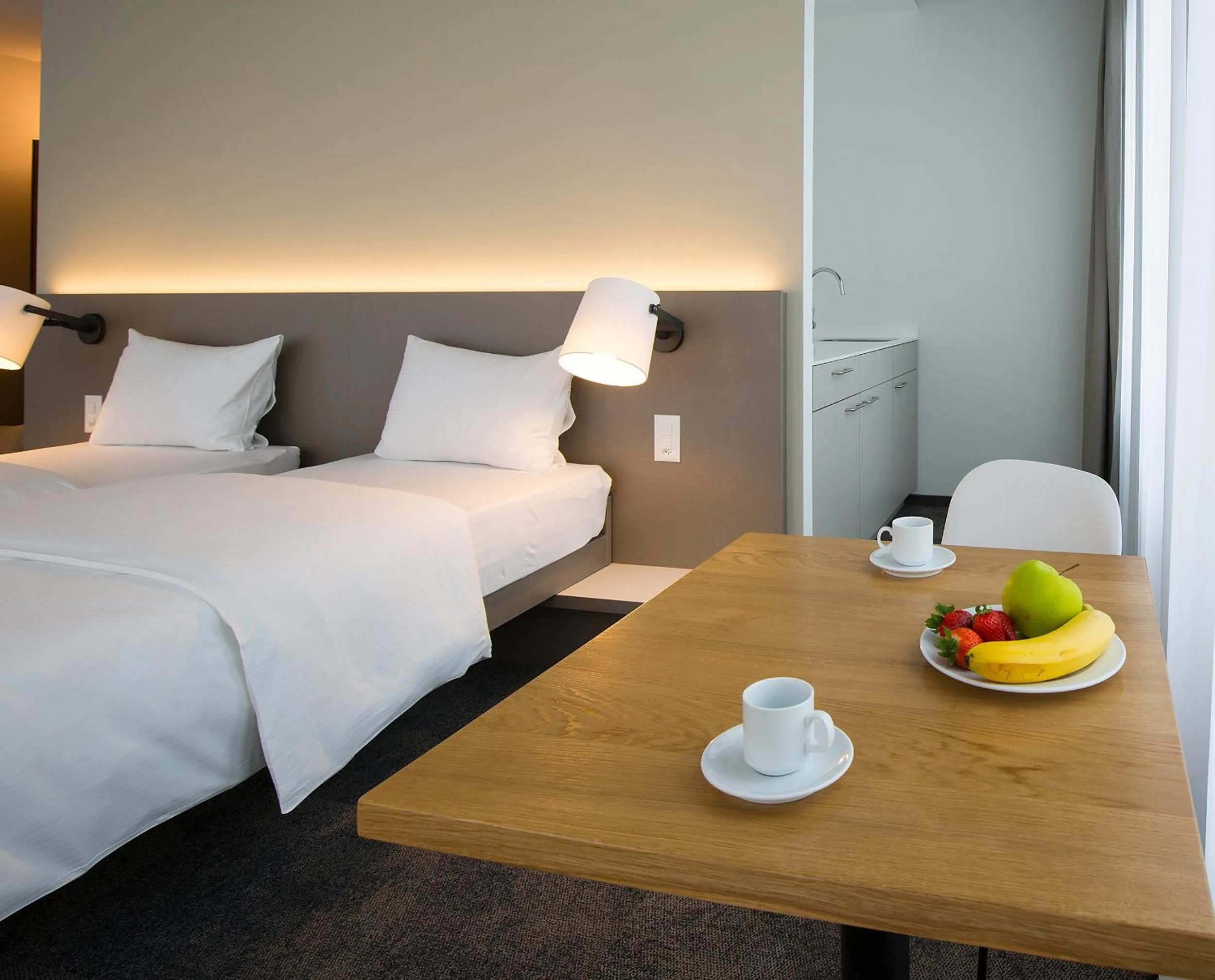 Photo of the whole room, Bed in b_smart motel Landquart