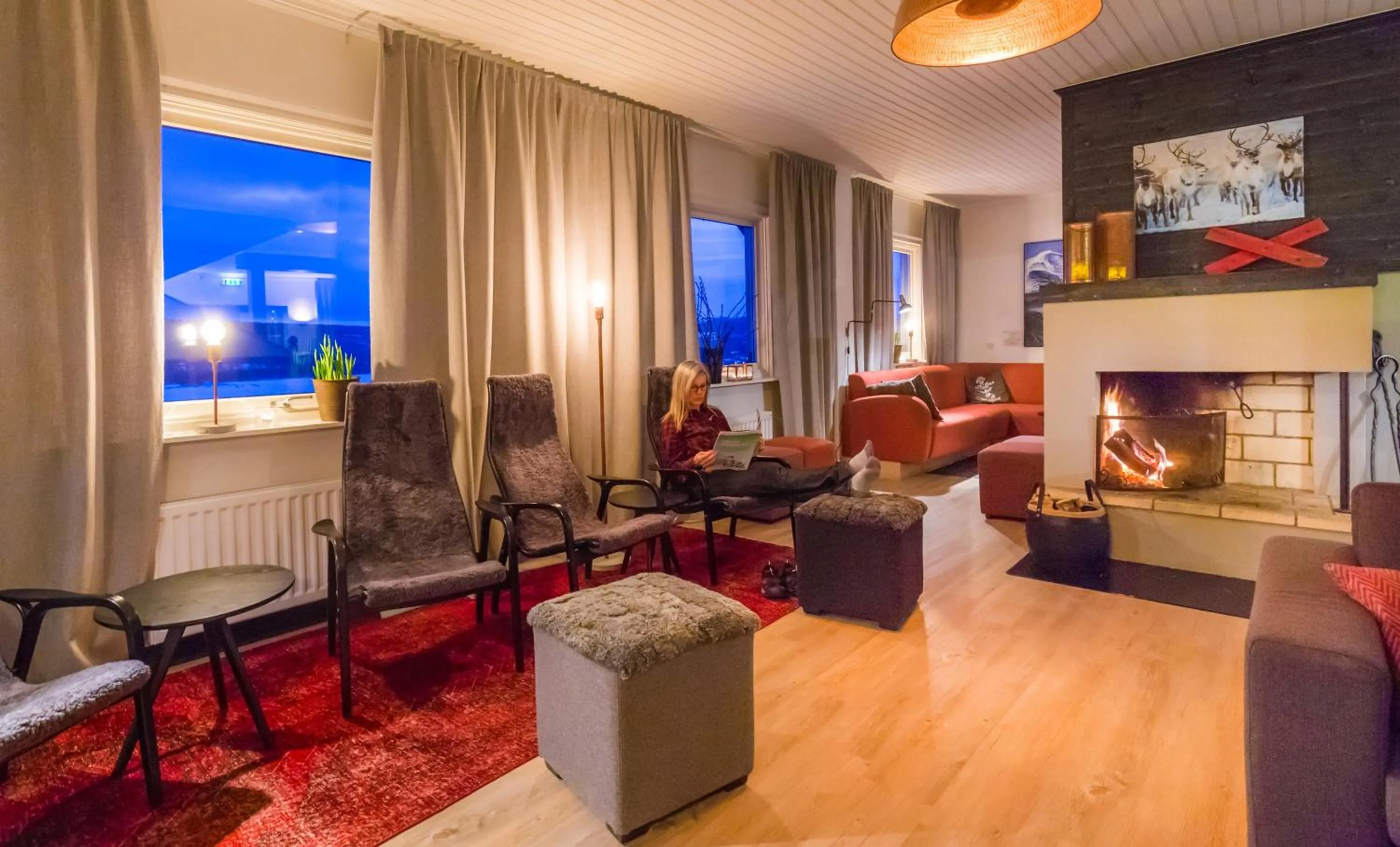 Lobby or reception in Hotell Funäsdalen