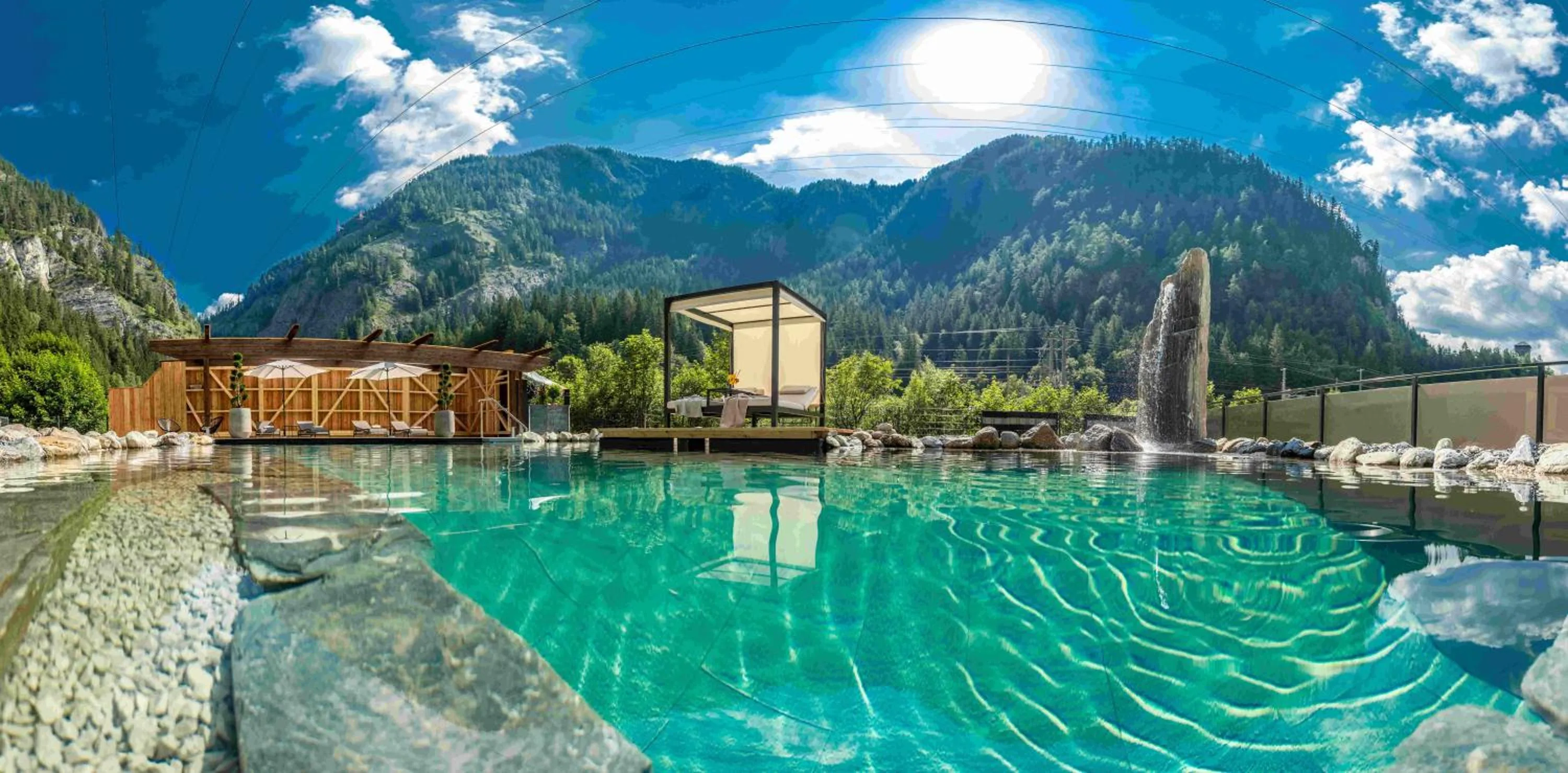 Swimming pool in Hotel-Restaurant Burgblick