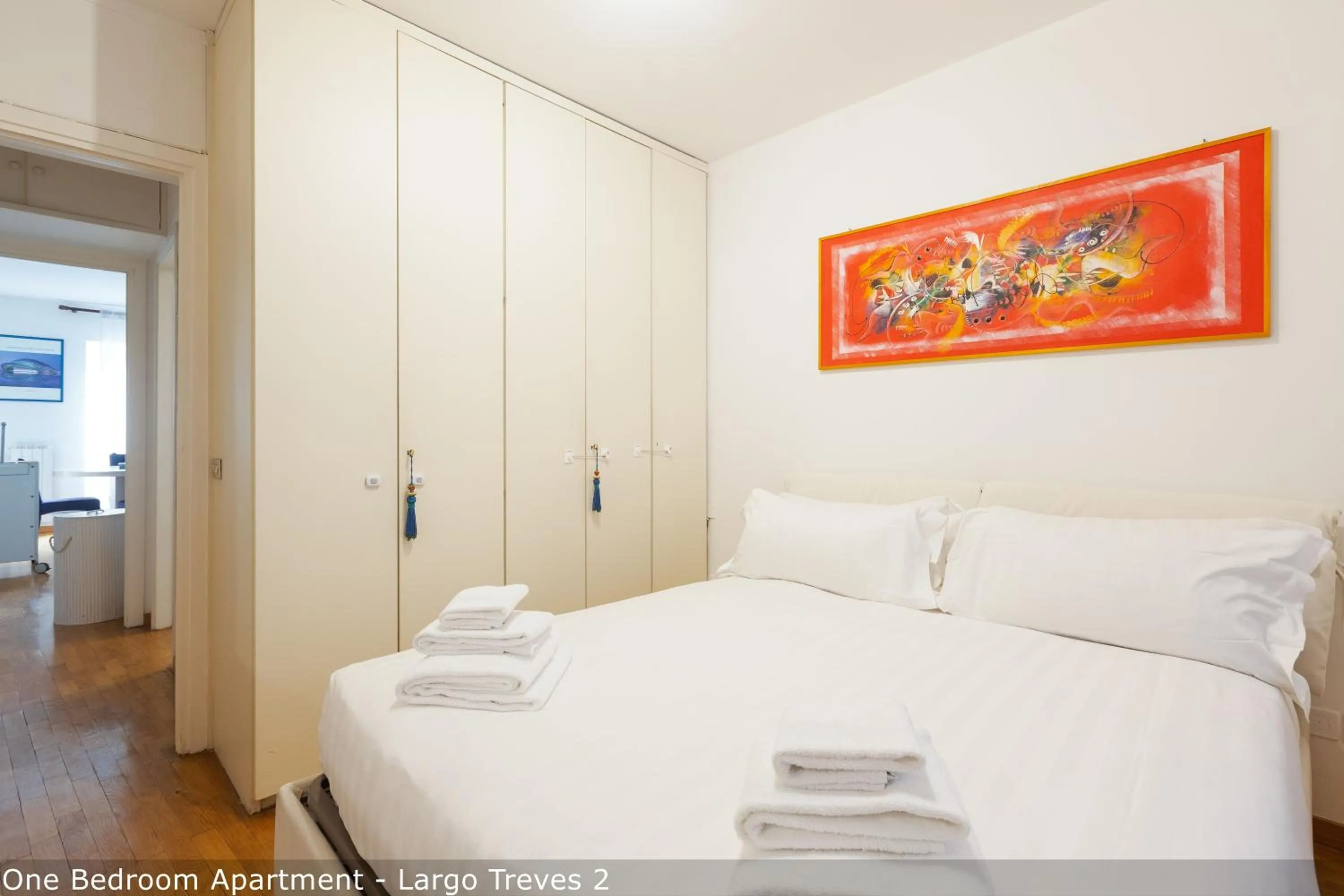 Bed in Brera Apartments in San Marco