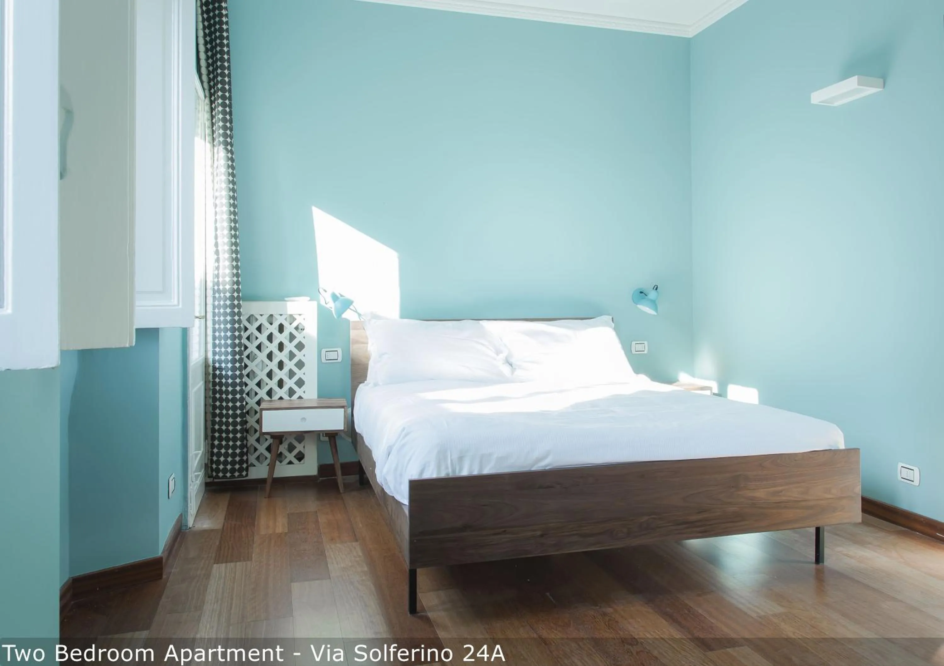 Bed in Brera Apartments in San Marco