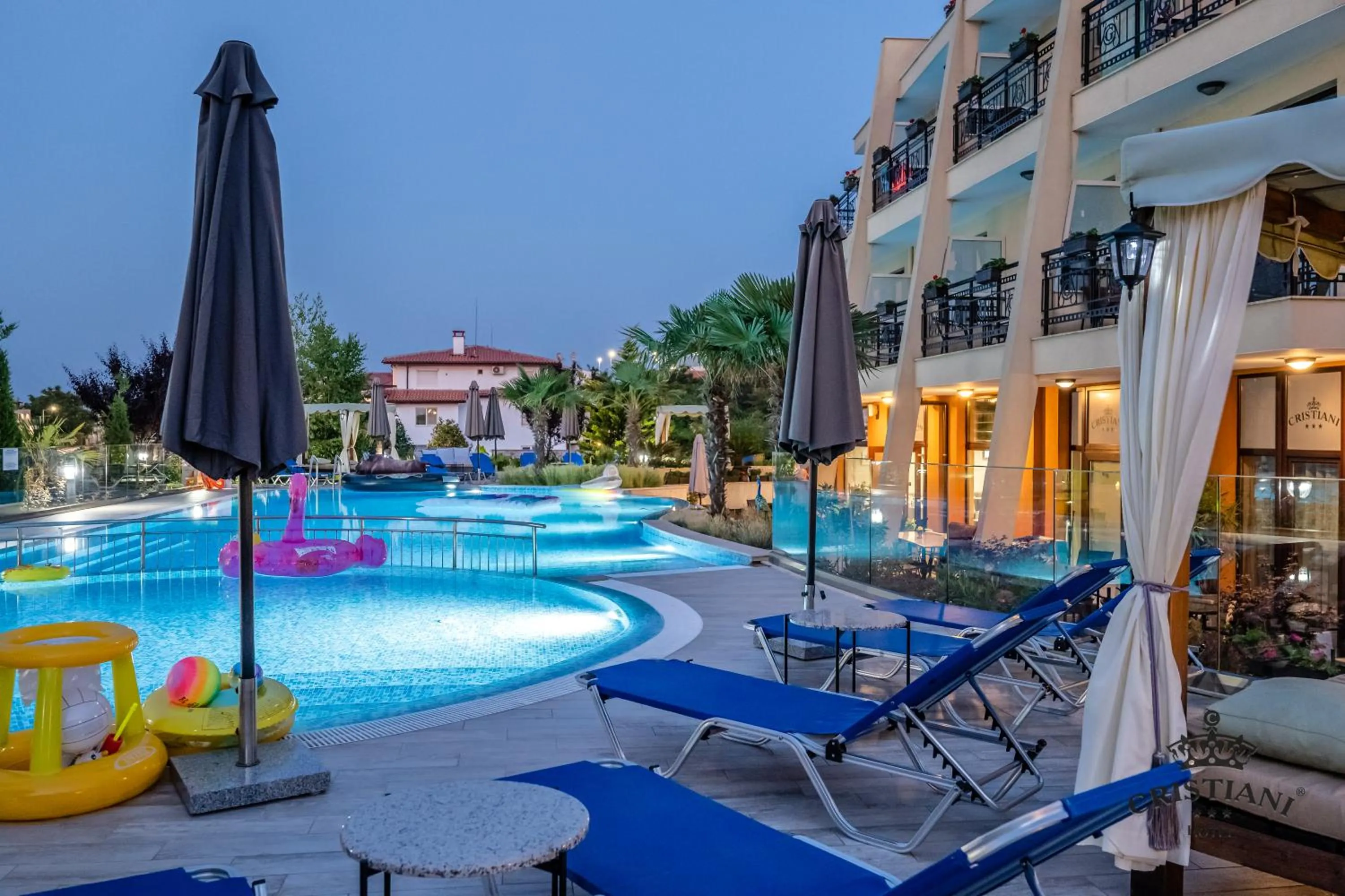 Swimming pool in Cristiani Hotel Sozopol