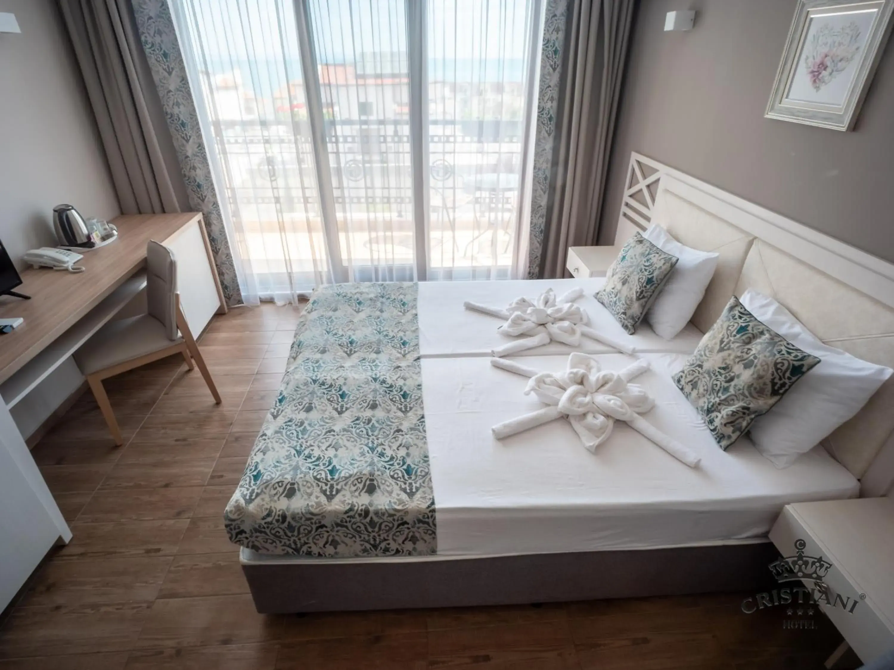 Standard Double Room with Sea View in Cristiani Hotel Sozopol Standard Double Room with Sea View in Cristiani Hotel Sozopol