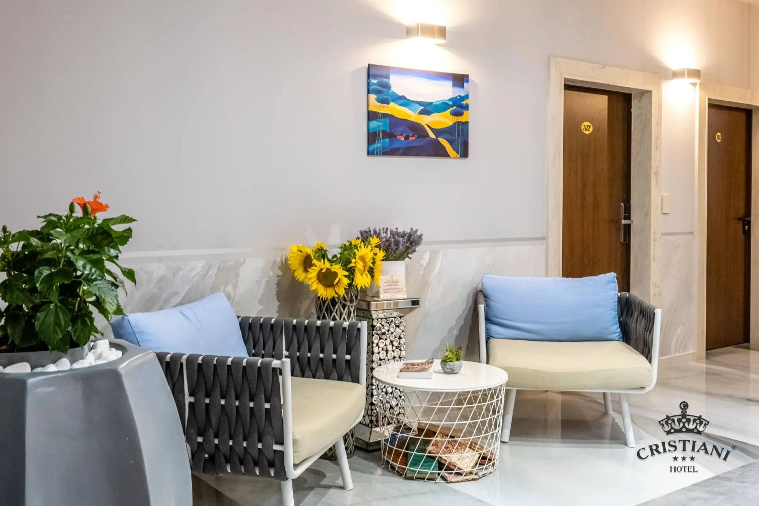 Seating area in Cristiani Hotel Sozopol