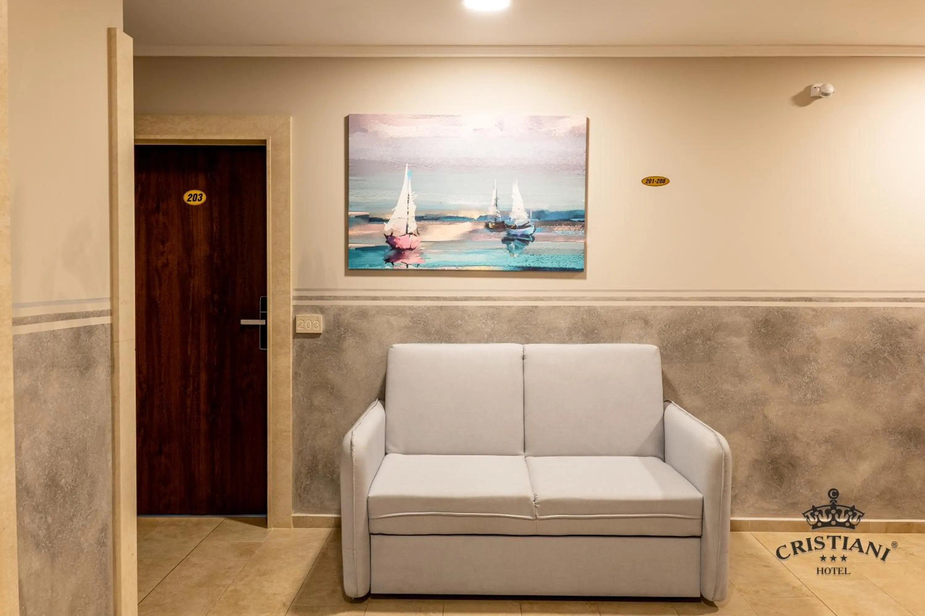 Seating area in Cristiani Hotel Sozopol