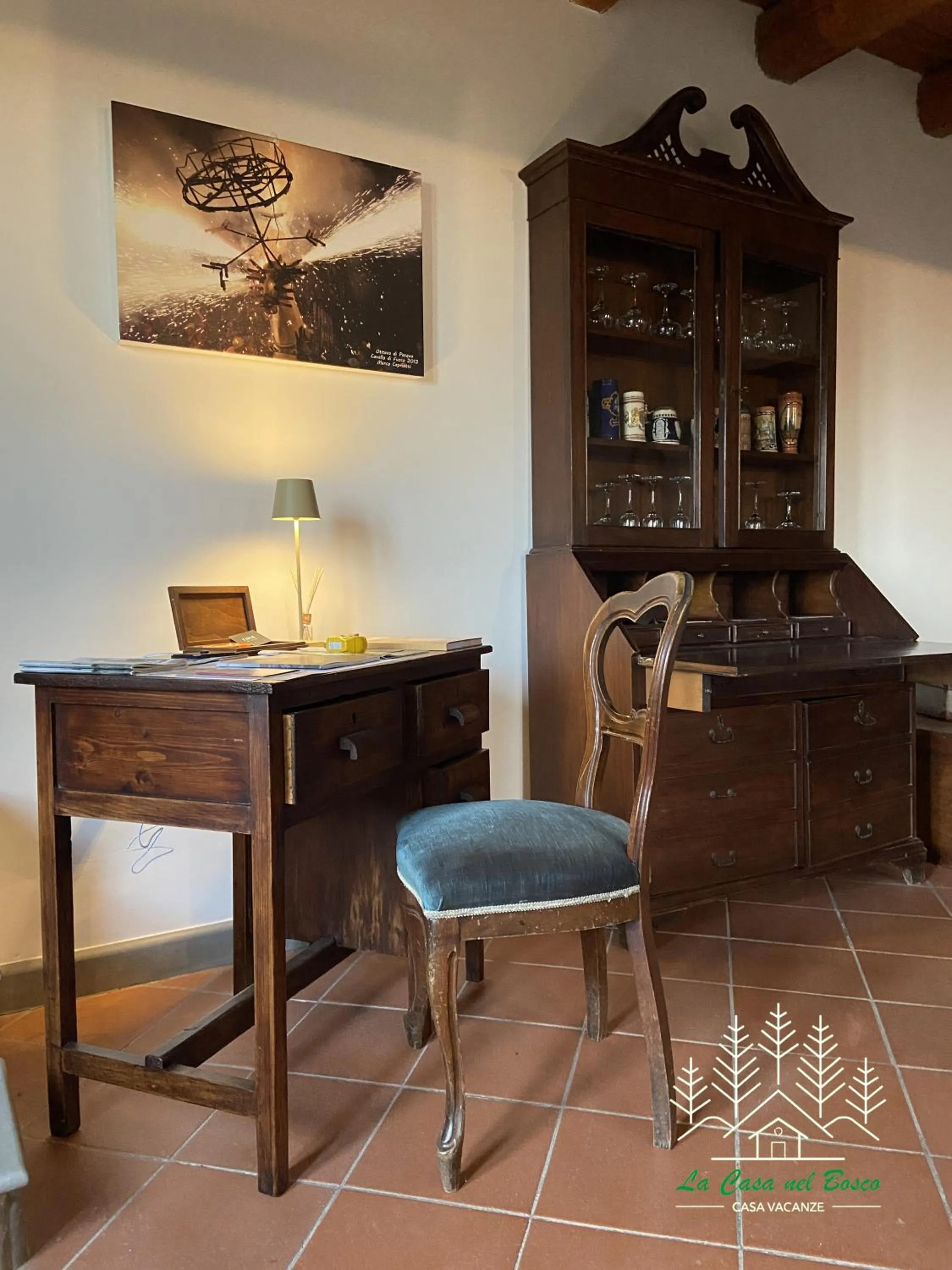 Seating area in La Casa Nel Bosco