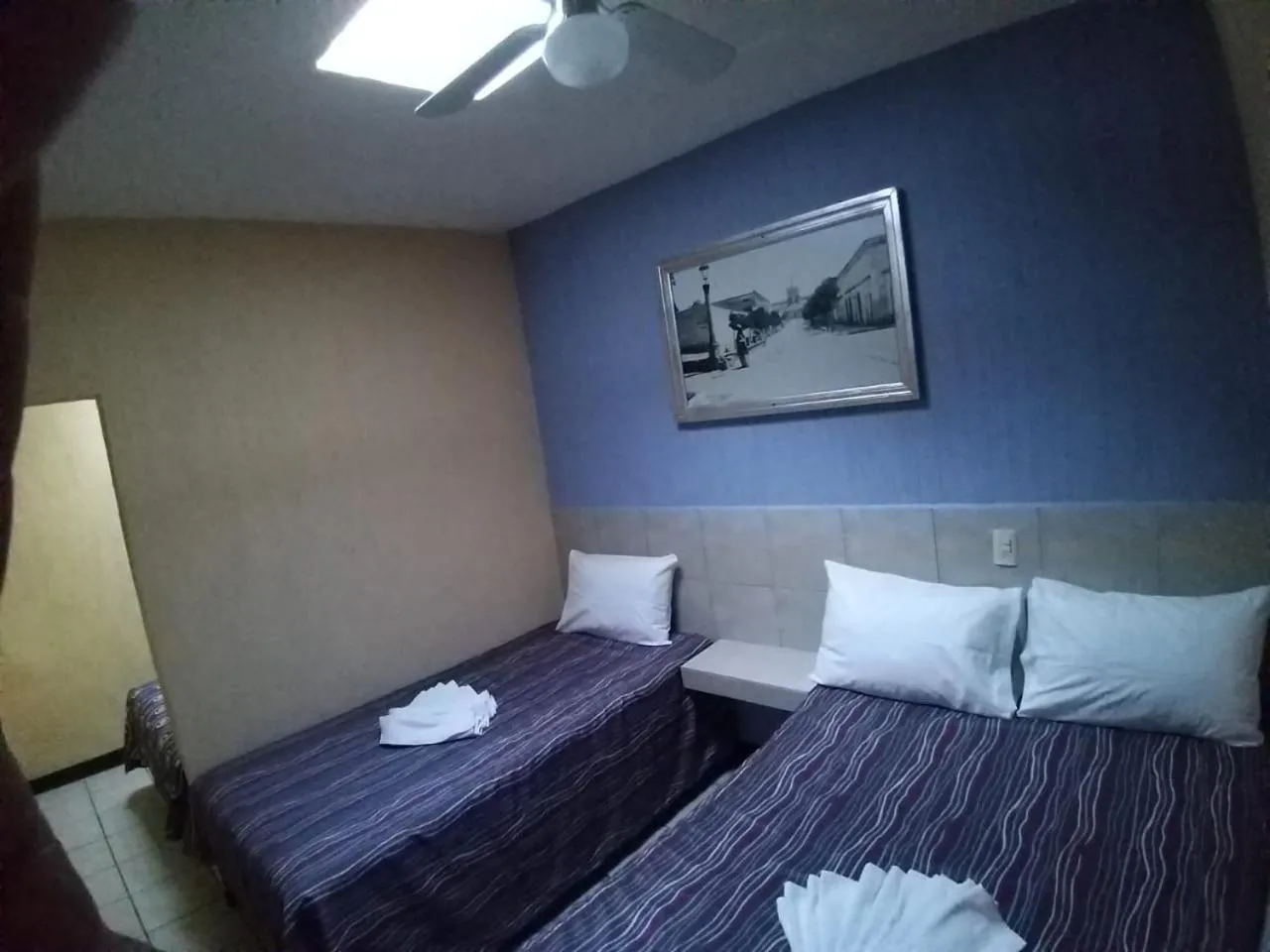 Bed in Hotel Aguila