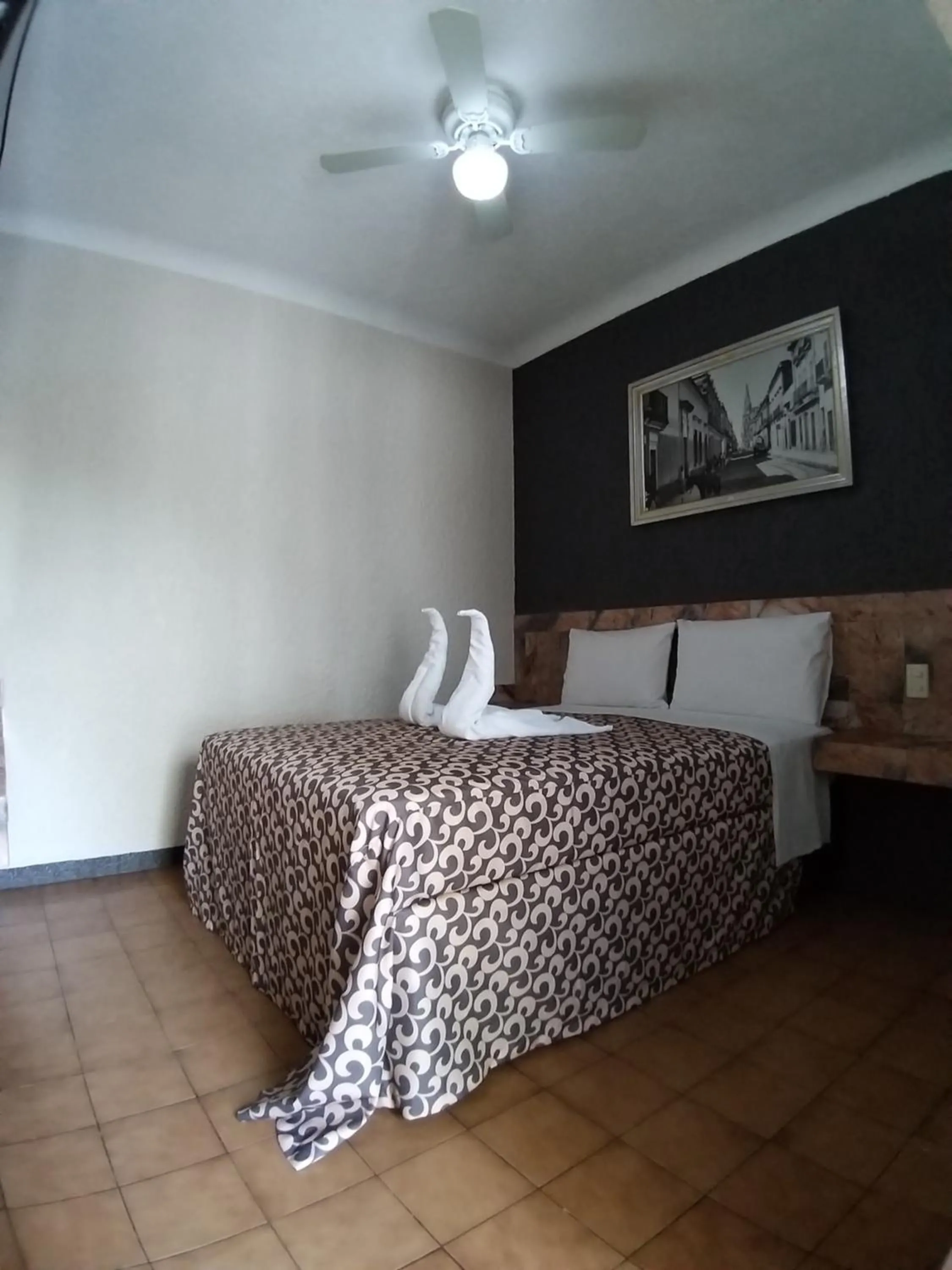 Bed in Hotel Aguila