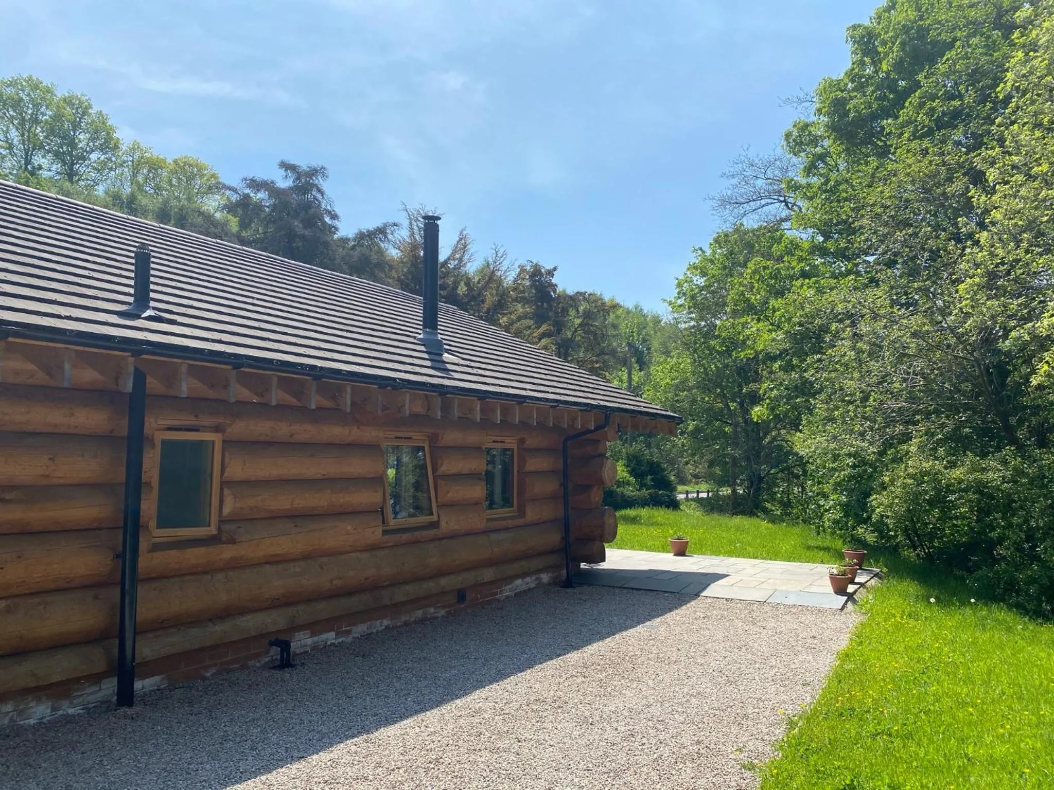 Property building in Ewes Water Log Cabins