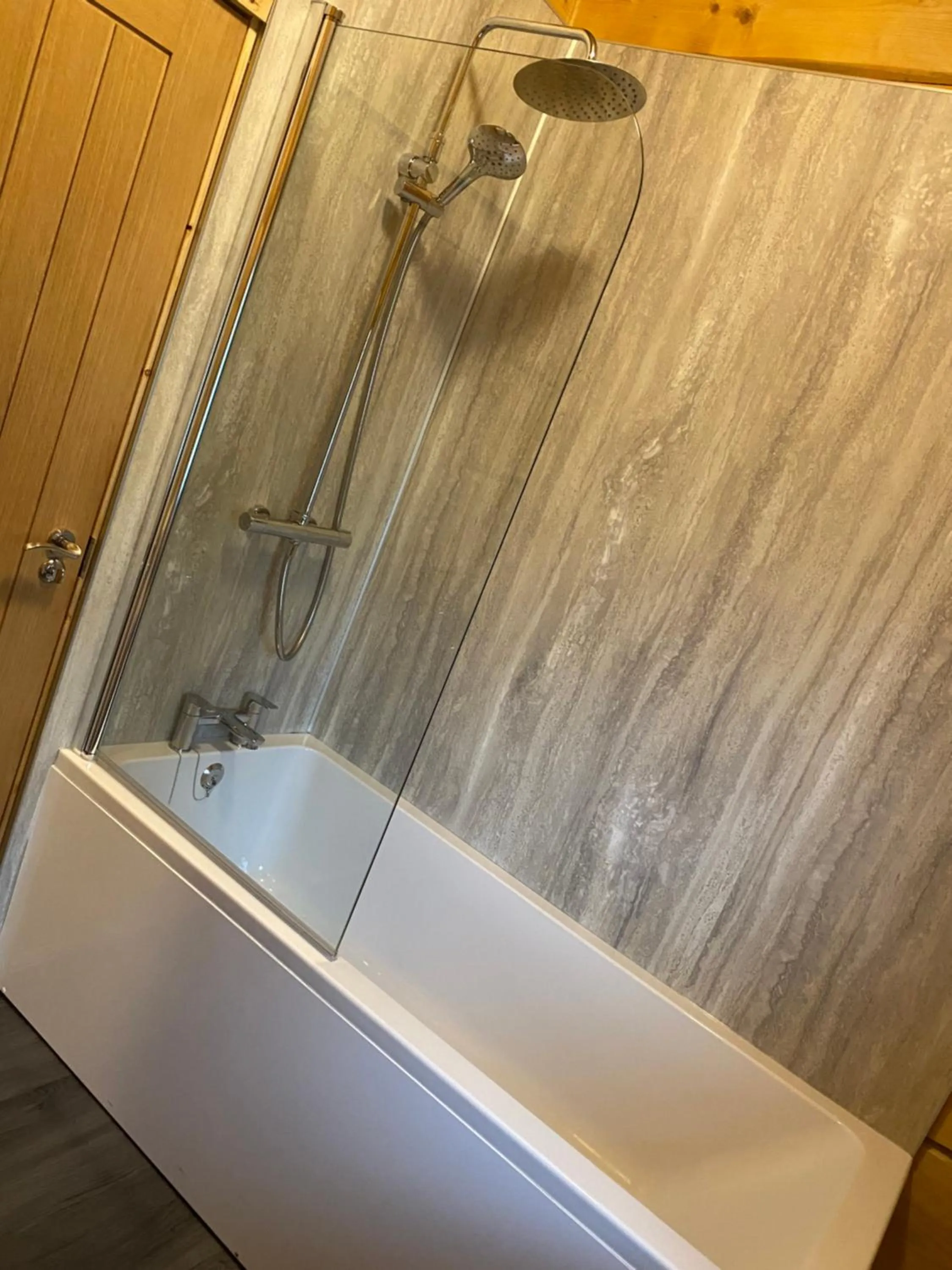 Bathroom in Ewes Water Log Cabins