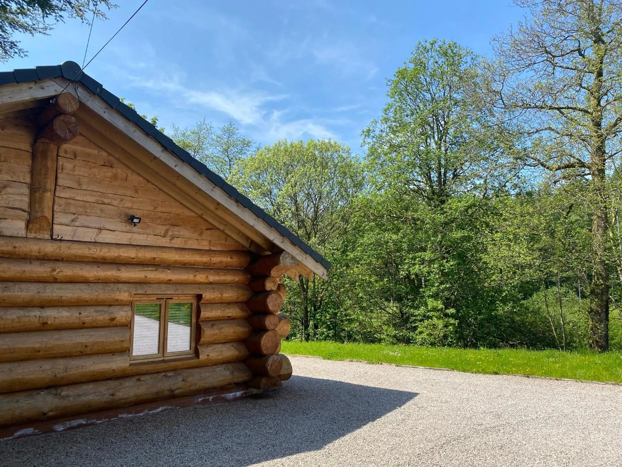Property building in Ewes Water Log Cabins