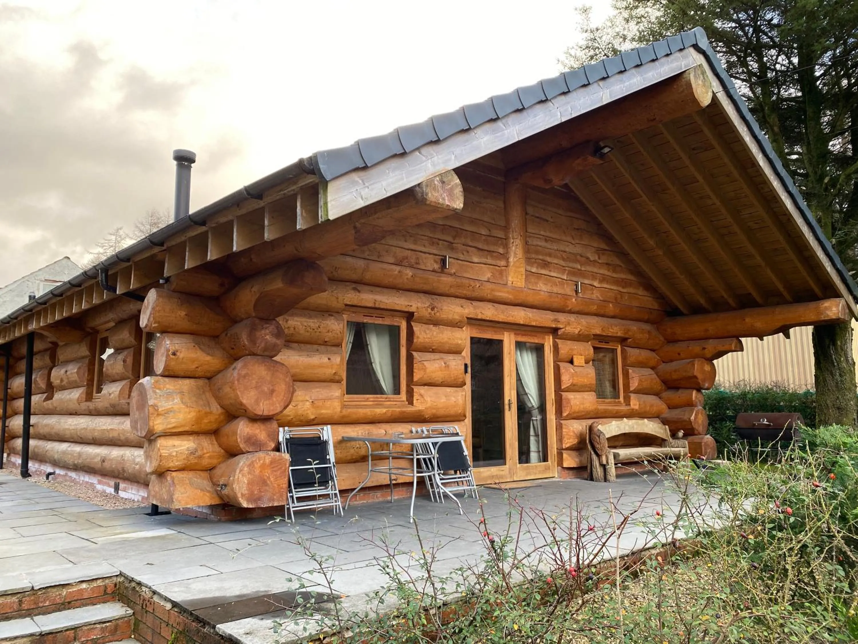 Property building in Ewes Water Log Cabins