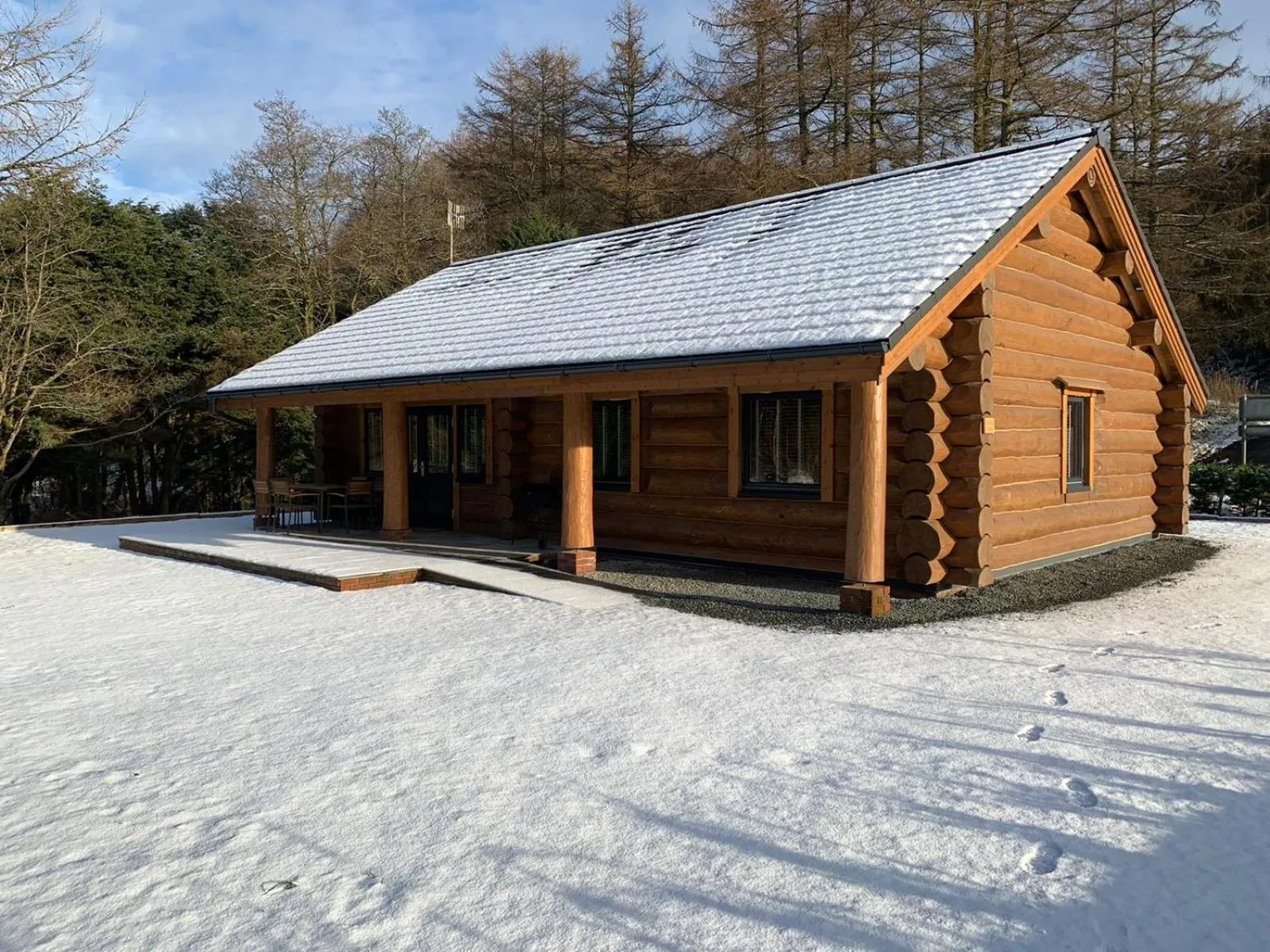 Property building in Ewes Water Log Cabins
