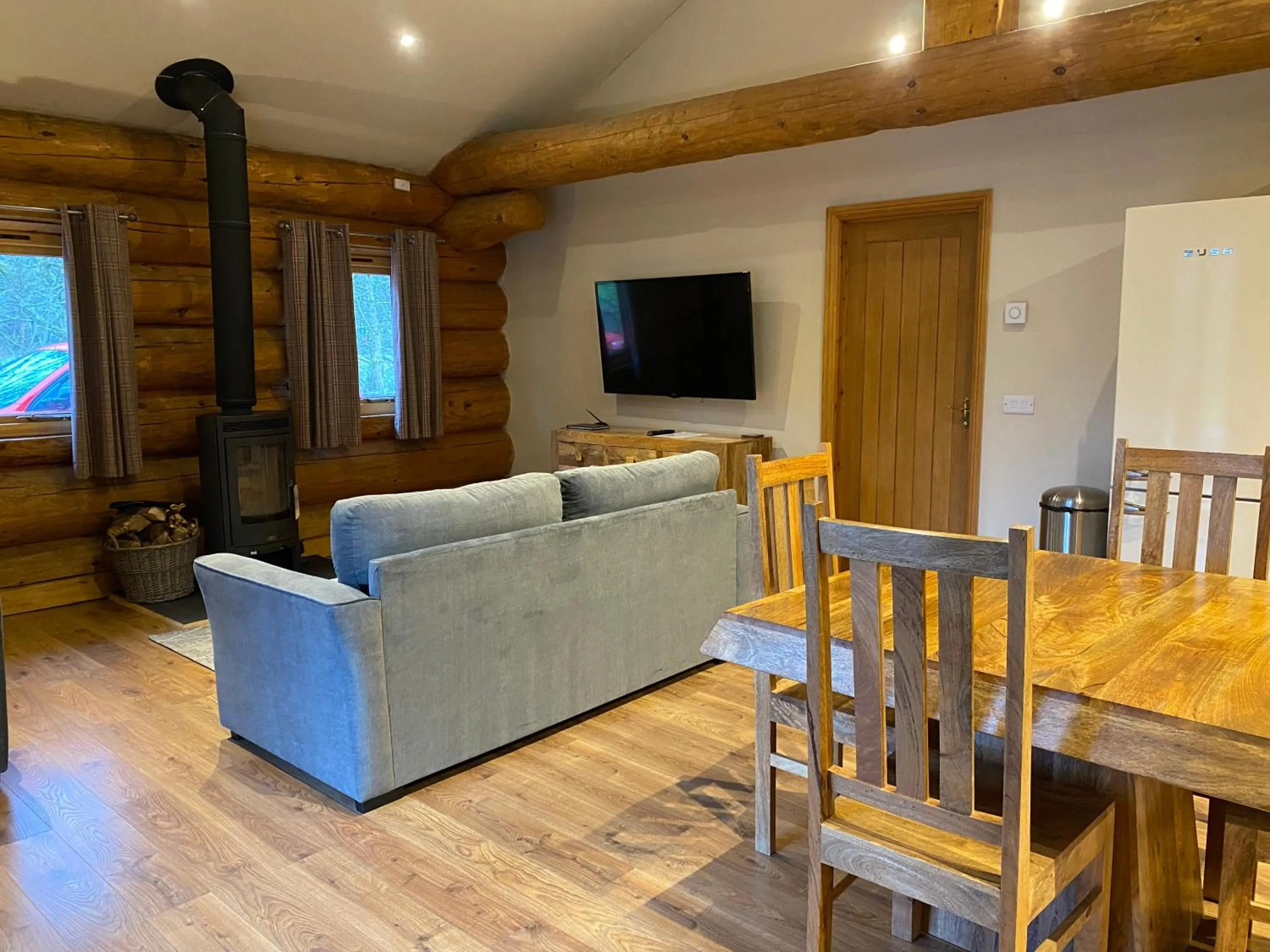 TV and multimedia in Ewes Water Log Cabins
