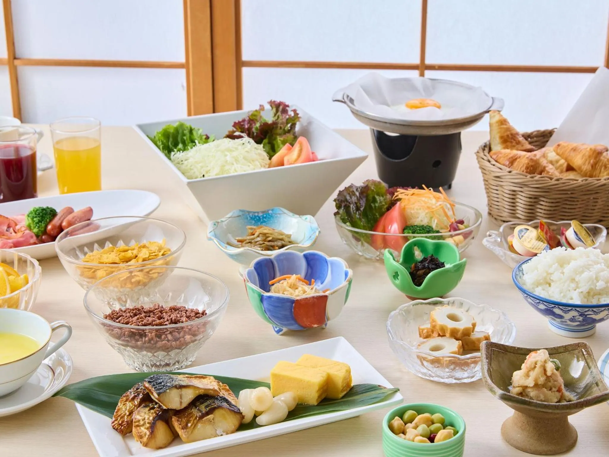 Food and drinks in Misasa Royal Hotel