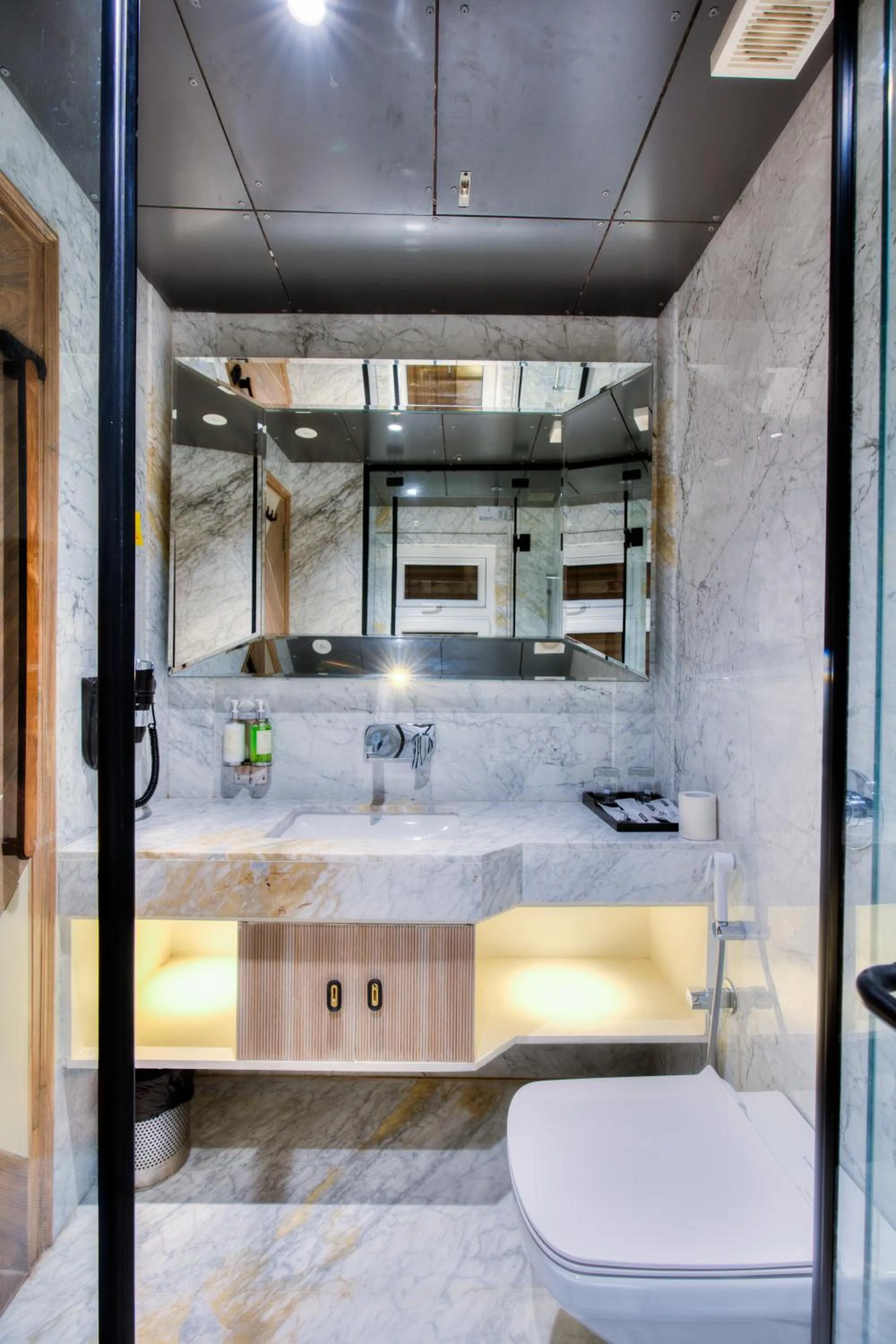 Bathroom in THE SINGH EMPIRE,New Delhi City Centre