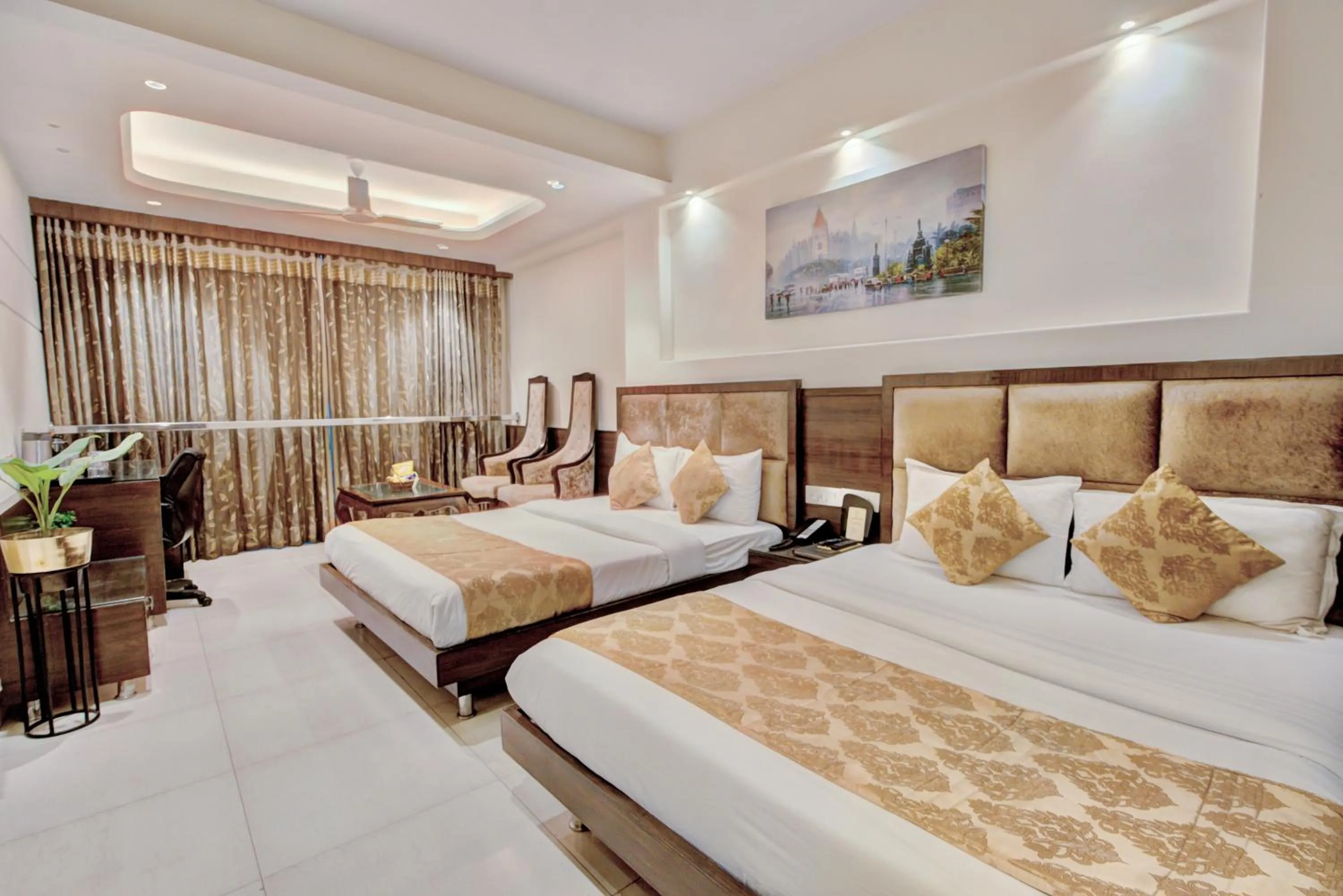 Bedroom, Bed in THE SINGH EMPIRE,New Delhi City Centre