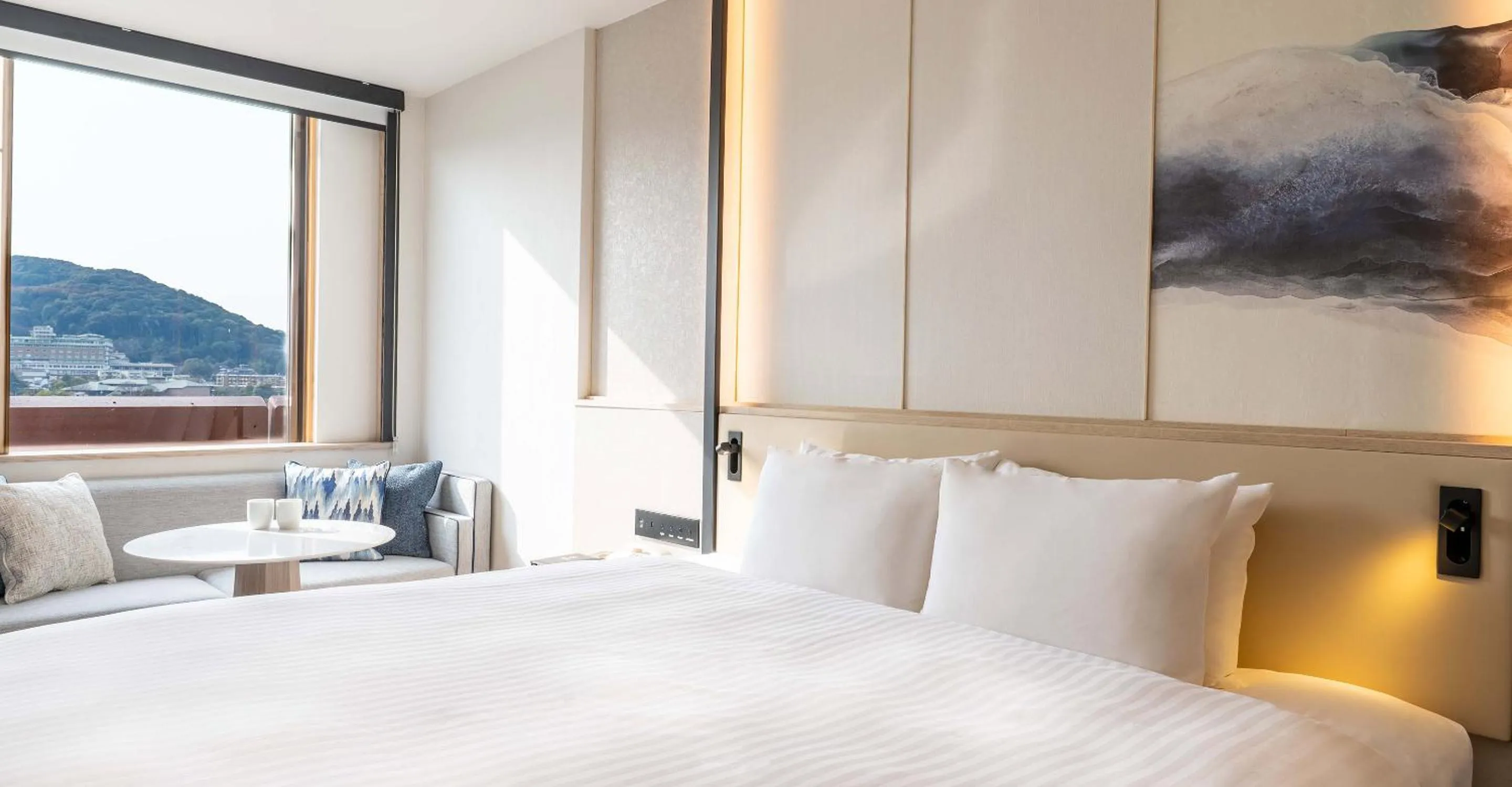 Photo of the whole room, Bed in Heian No Mori Kyoto