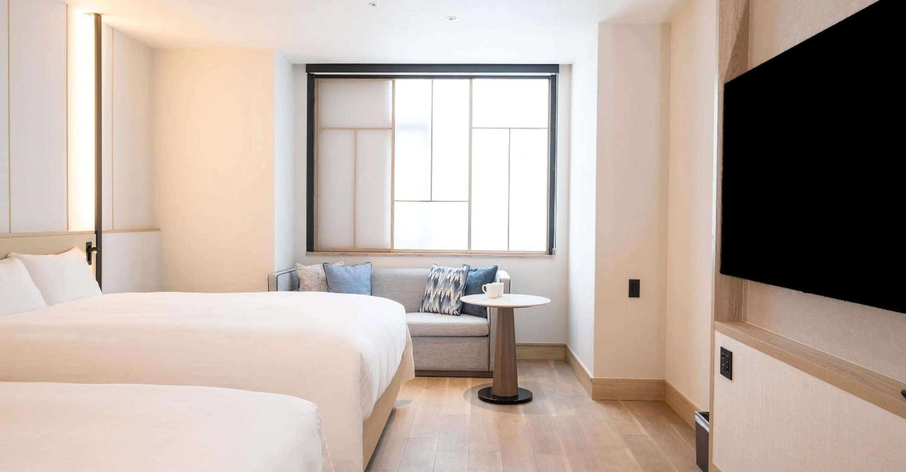 Photo of the whole room, Bed in Heian No Mori Kyoto