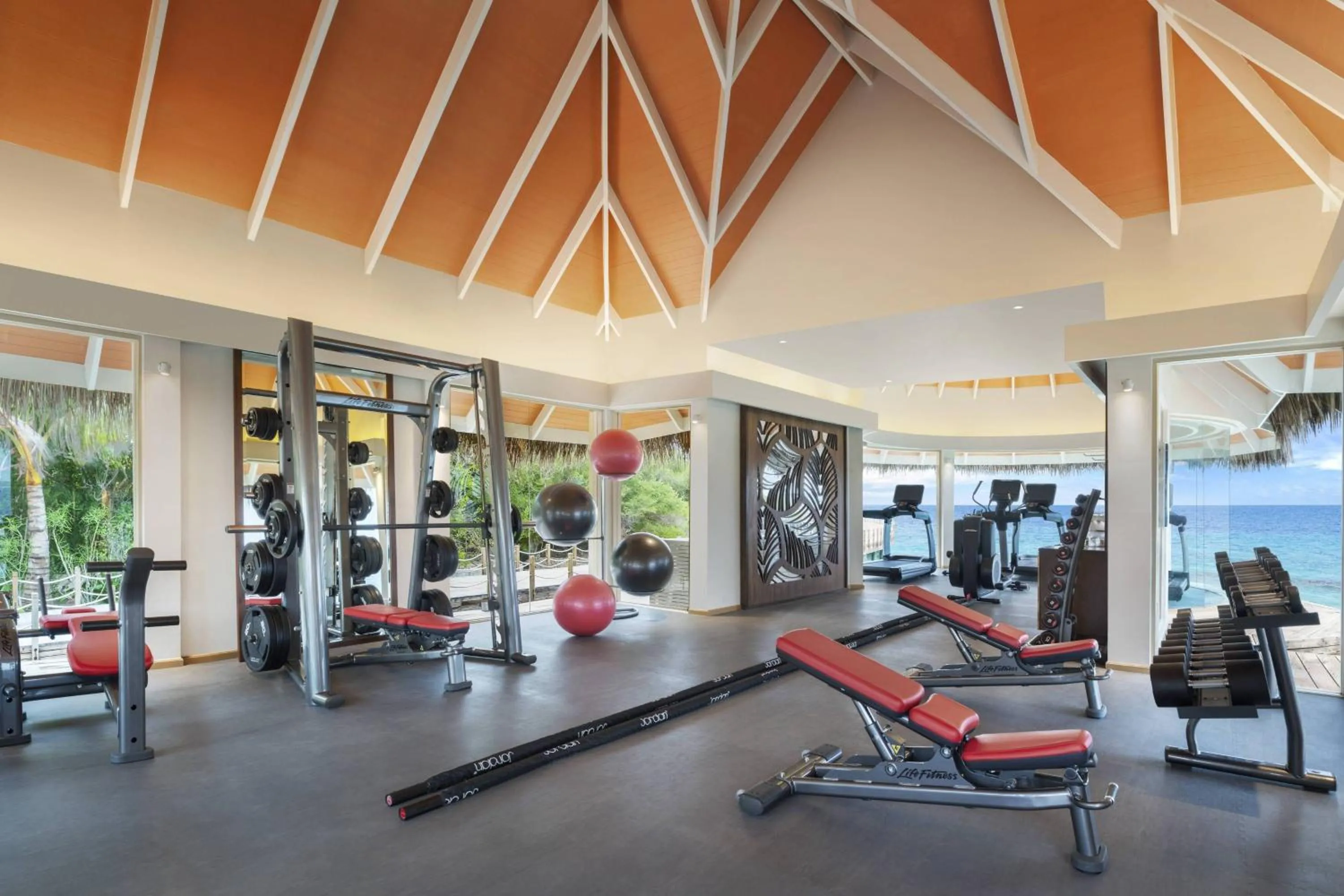 Fitness centre/facilities in JW Marriott Maldives Resort & Spa