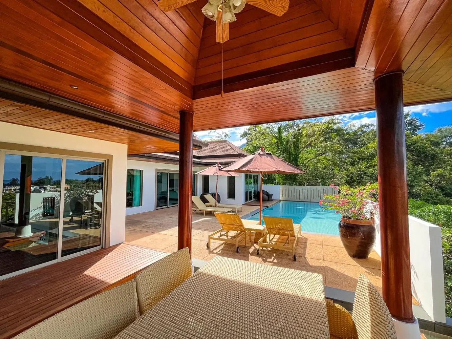 Patio in Villa Tantawan Resort - Private Pool Villas