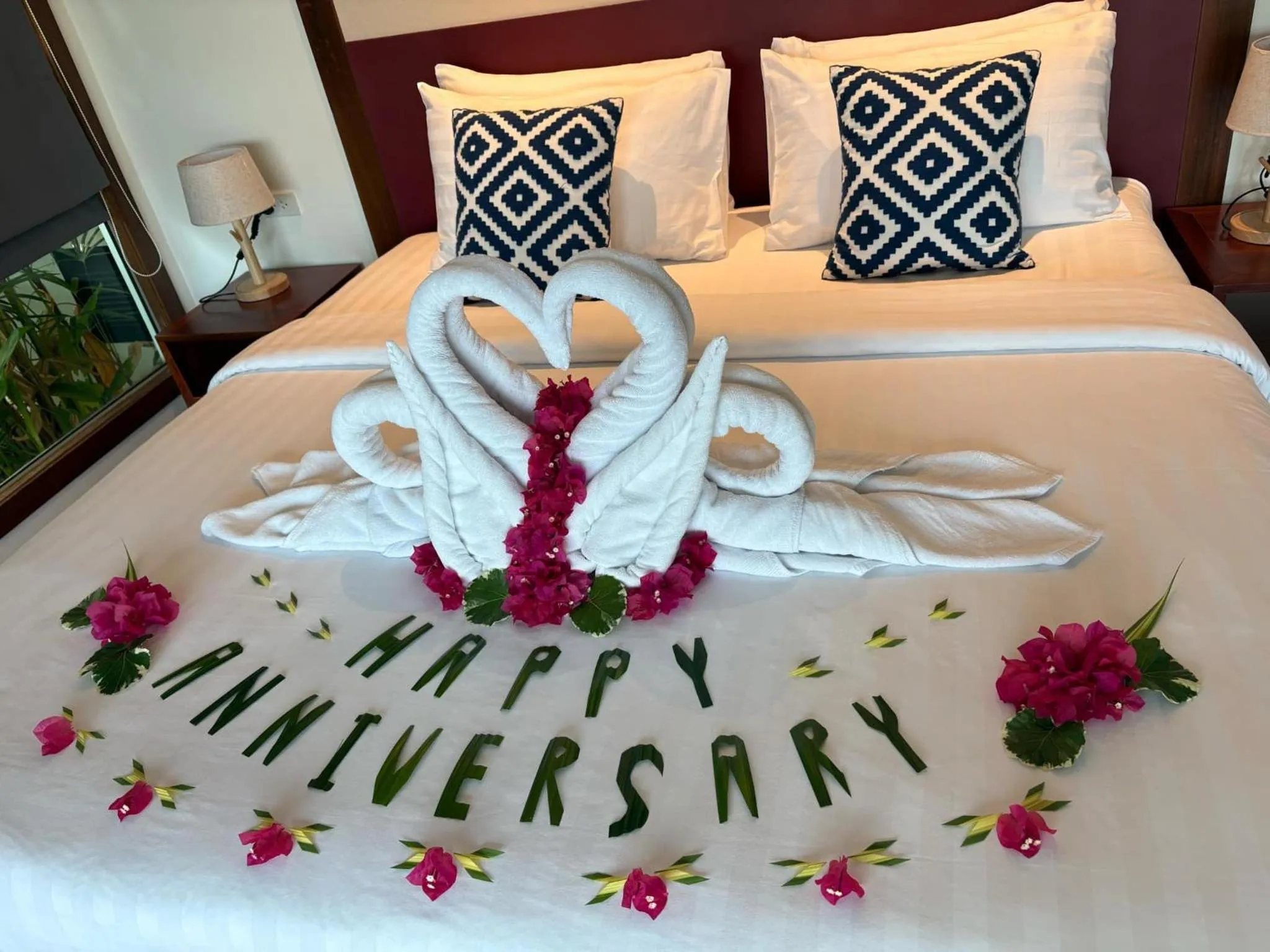 Decorative detail, Bed in Villa Tantawan Resort - Private Pool Villas