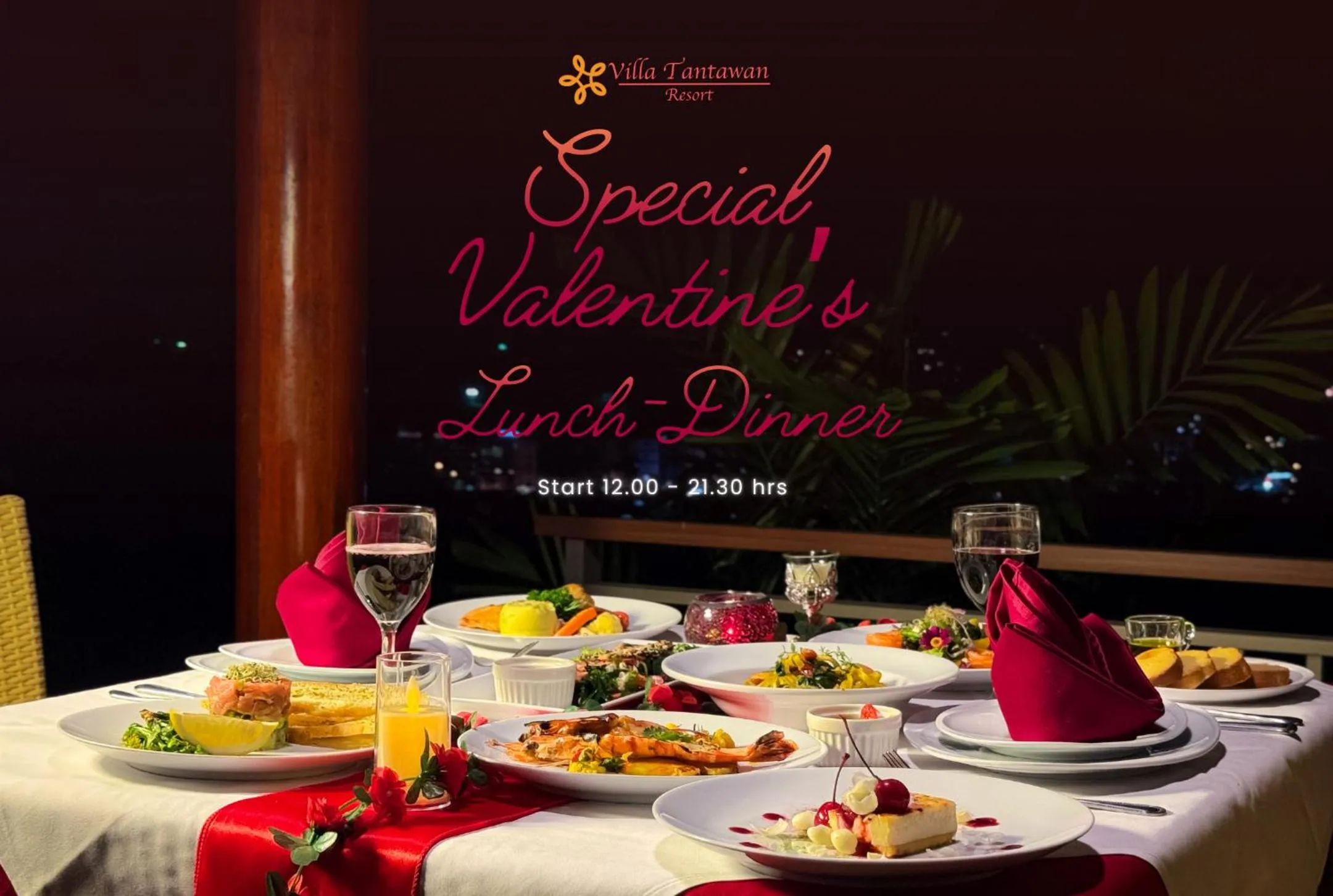 Dinner in Villa Tantawan Resort - Private Pool Villas