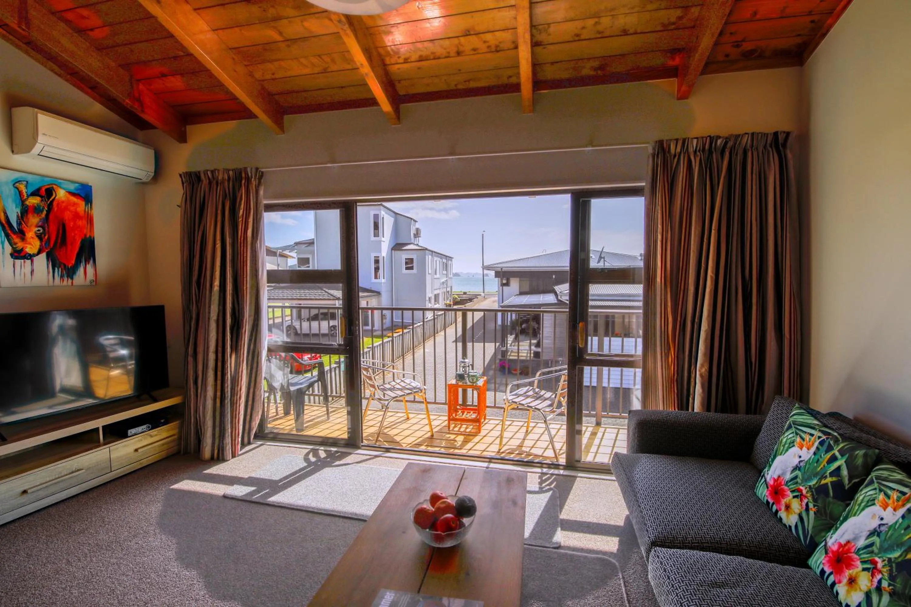 Living room in Blue Marlin Apartments