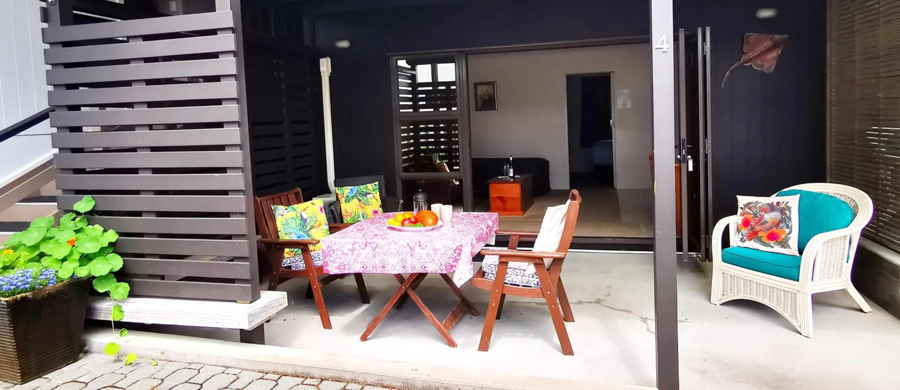 Patio in Blue Marlin Apartments