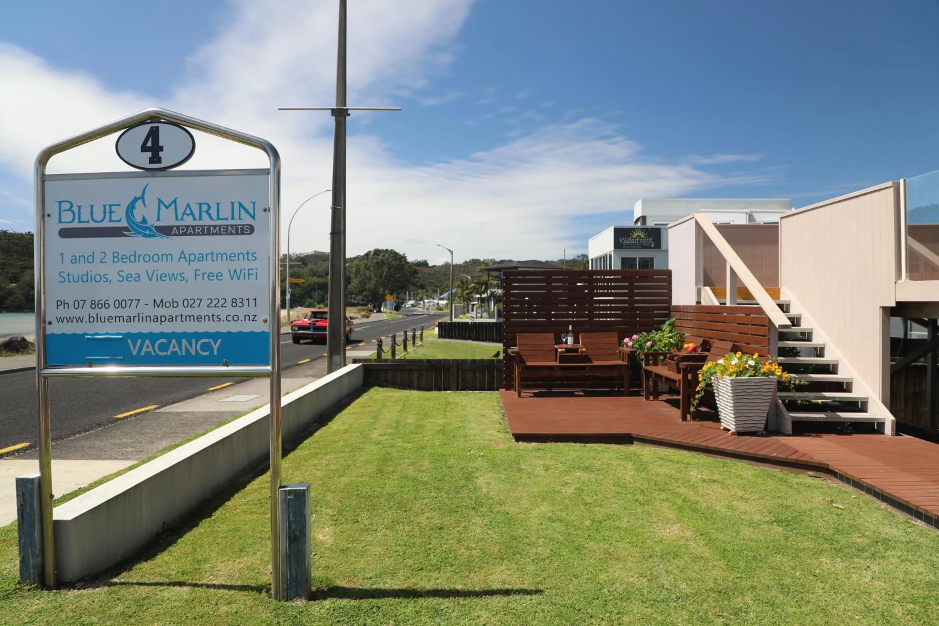 Patio in Blue Marlin Apartments