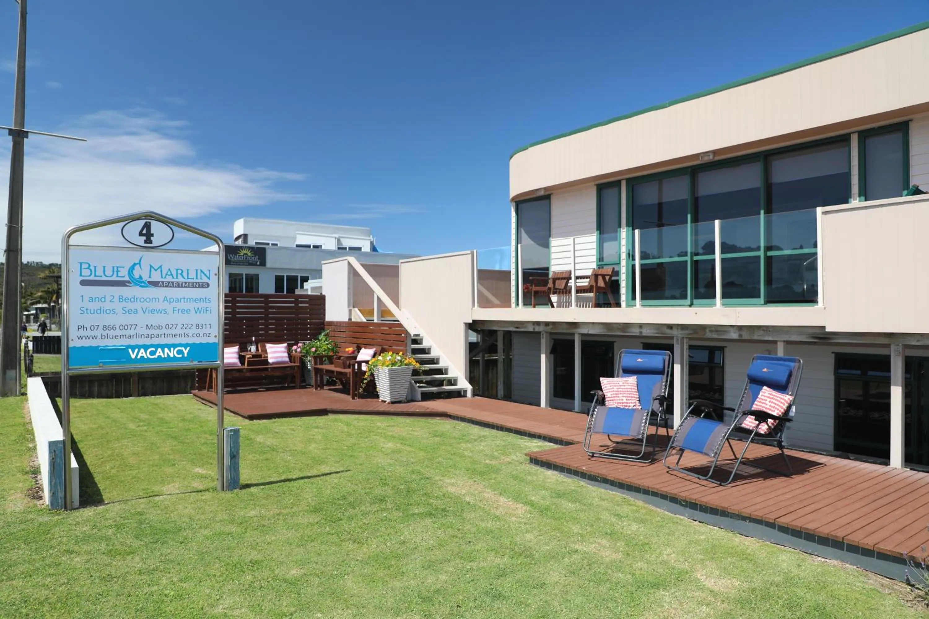 Patio in Blue Marlin Apartments