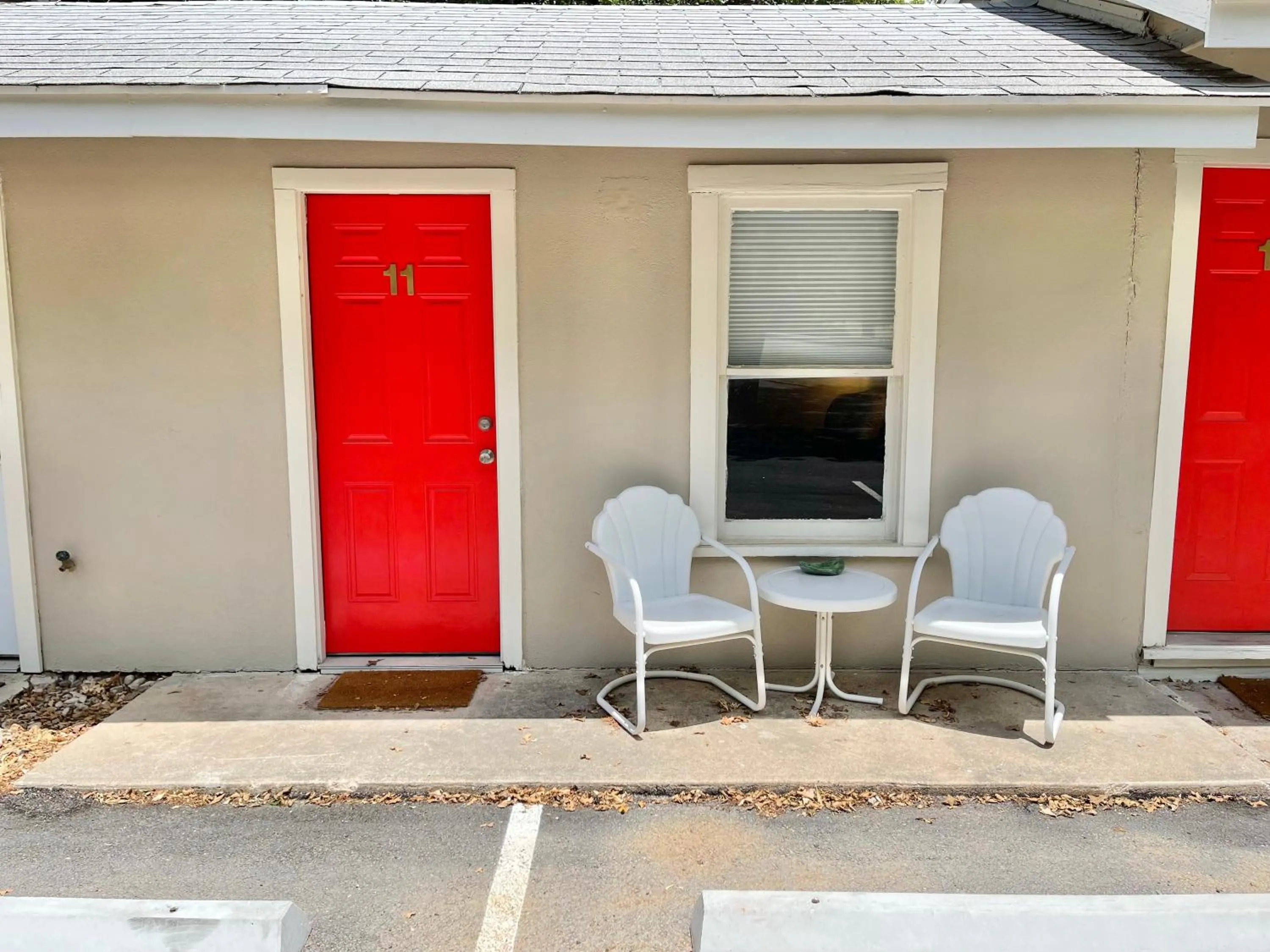 Patio in Frederick Motel