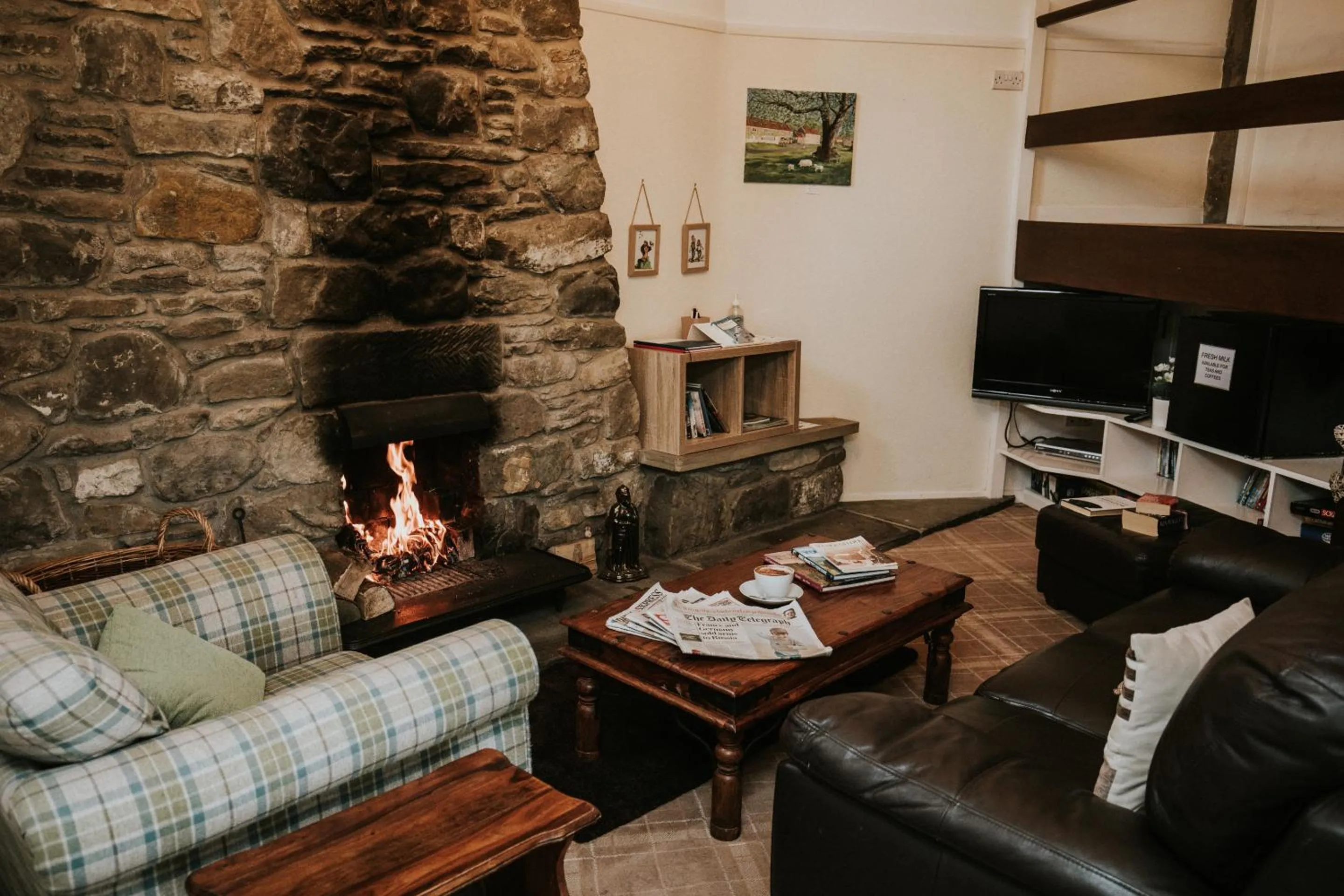 Living room in The Barn Guest House and Tearoom