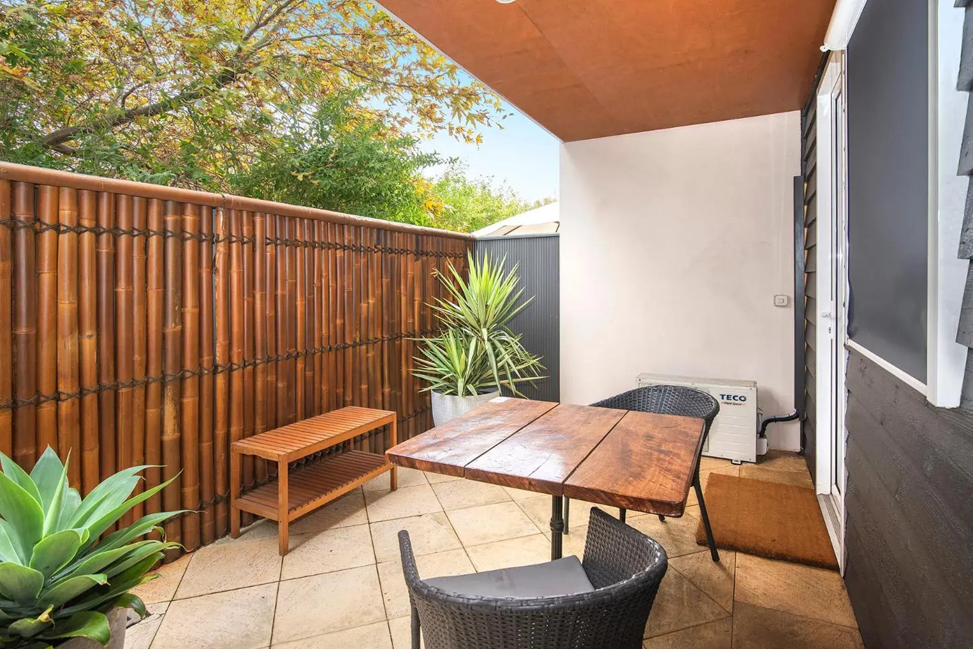 Inner courtyard view in Prideau's of Margaret River Inner courtyard view in Prideau's of Margaret River