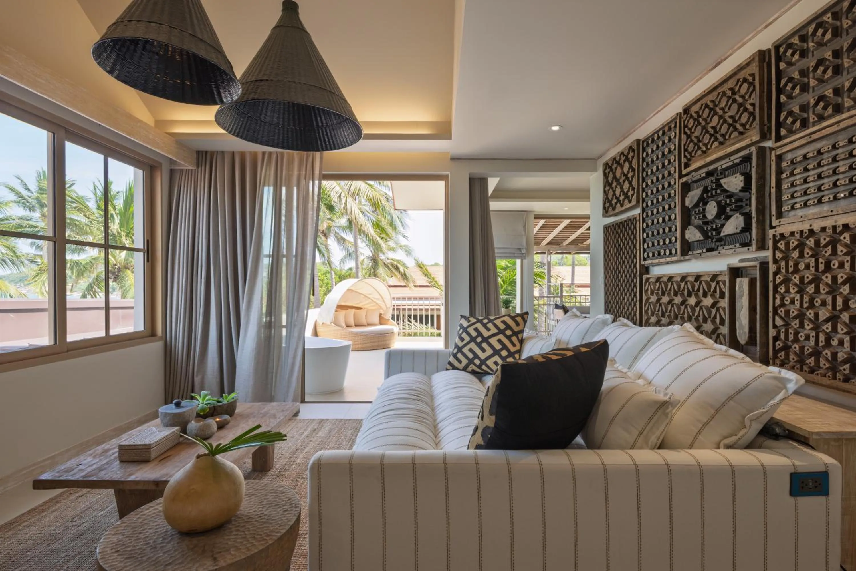 Living room in Phangan Bayshore Resort Koh Phangan