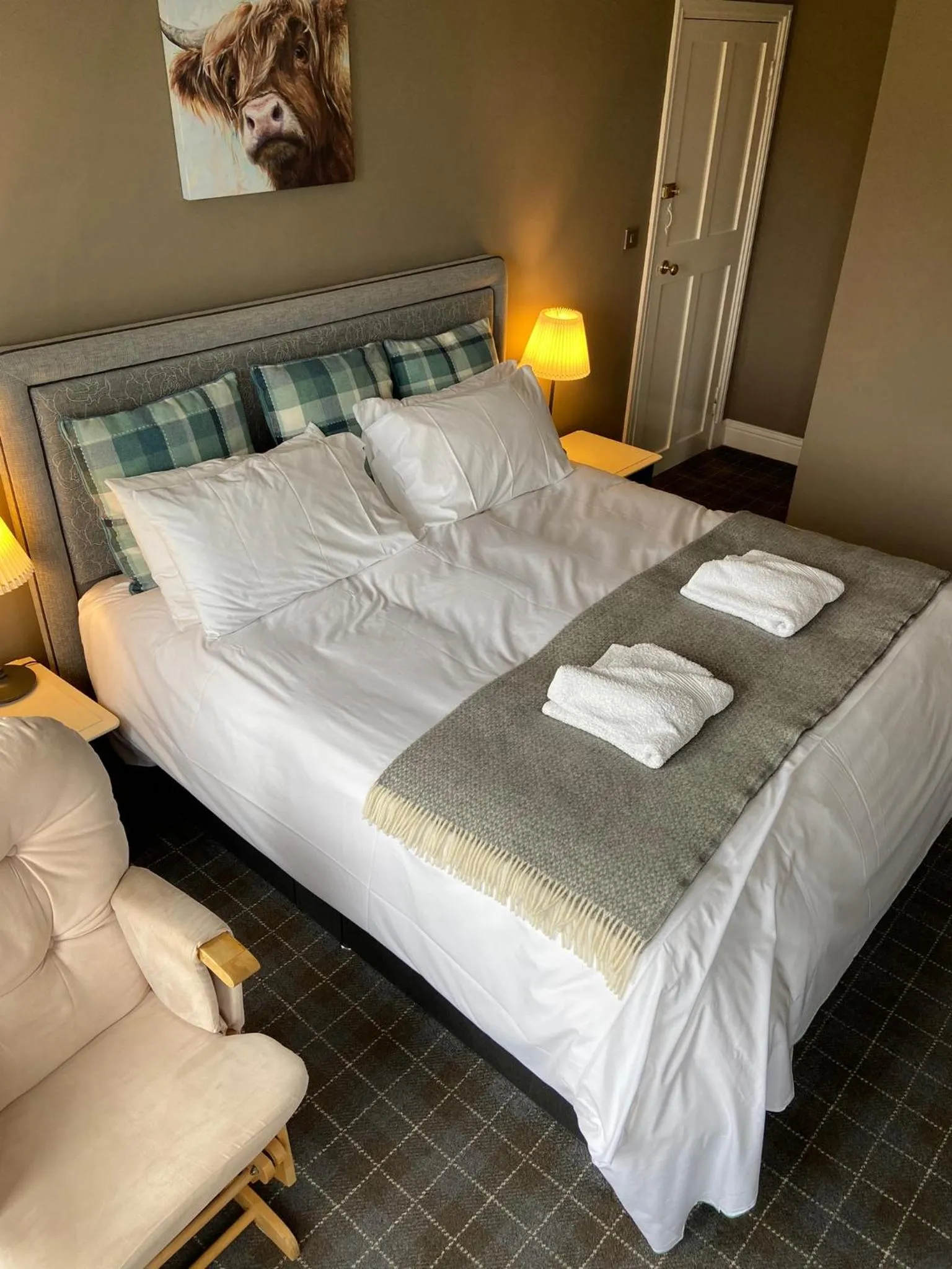 Bed in No 4 Portpatrick B&B