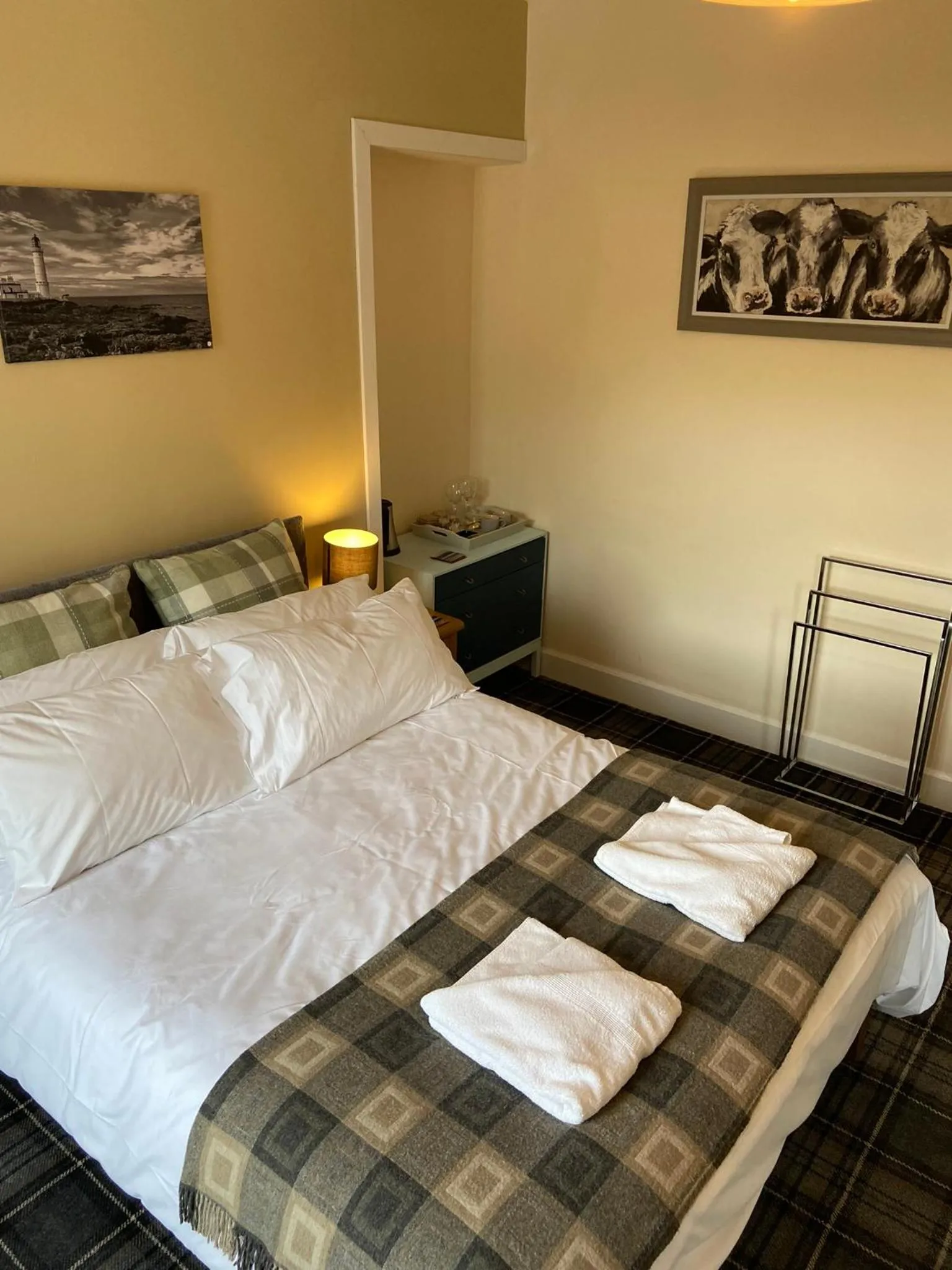 Bed in No 4 Portpatrick B&B