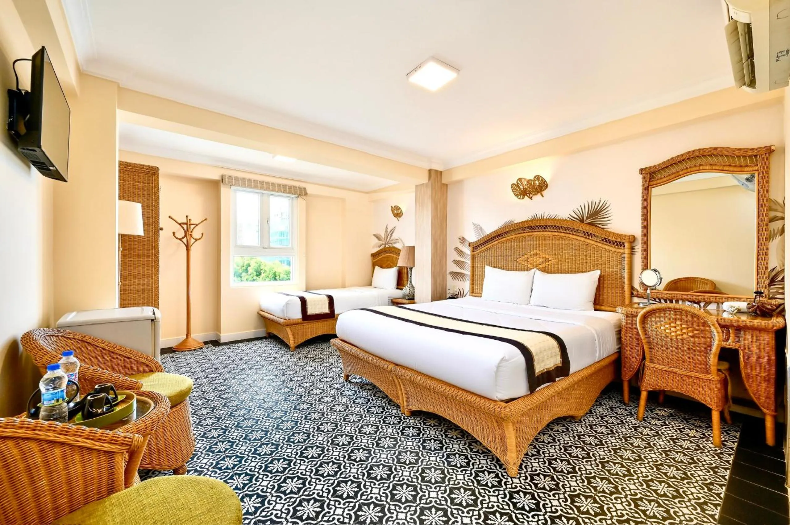 Bedroom, Bed in Spring House Saigon central park