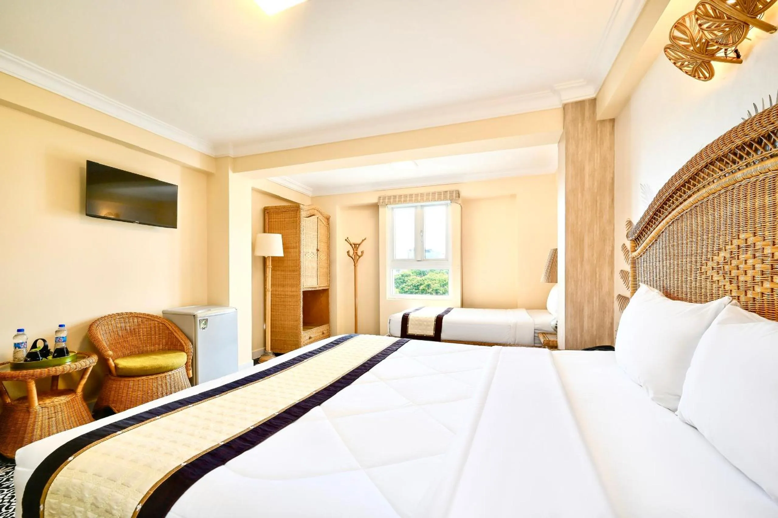 Bedroom, Bed in Spring House Saigon central park