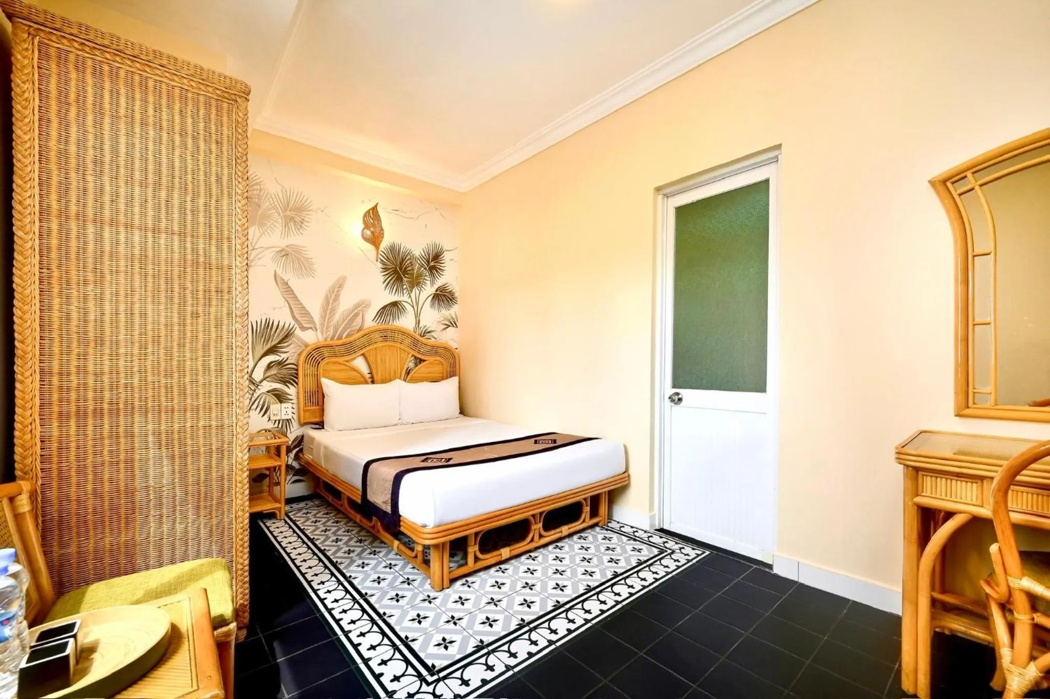 Bed in Spring House Saigon central park