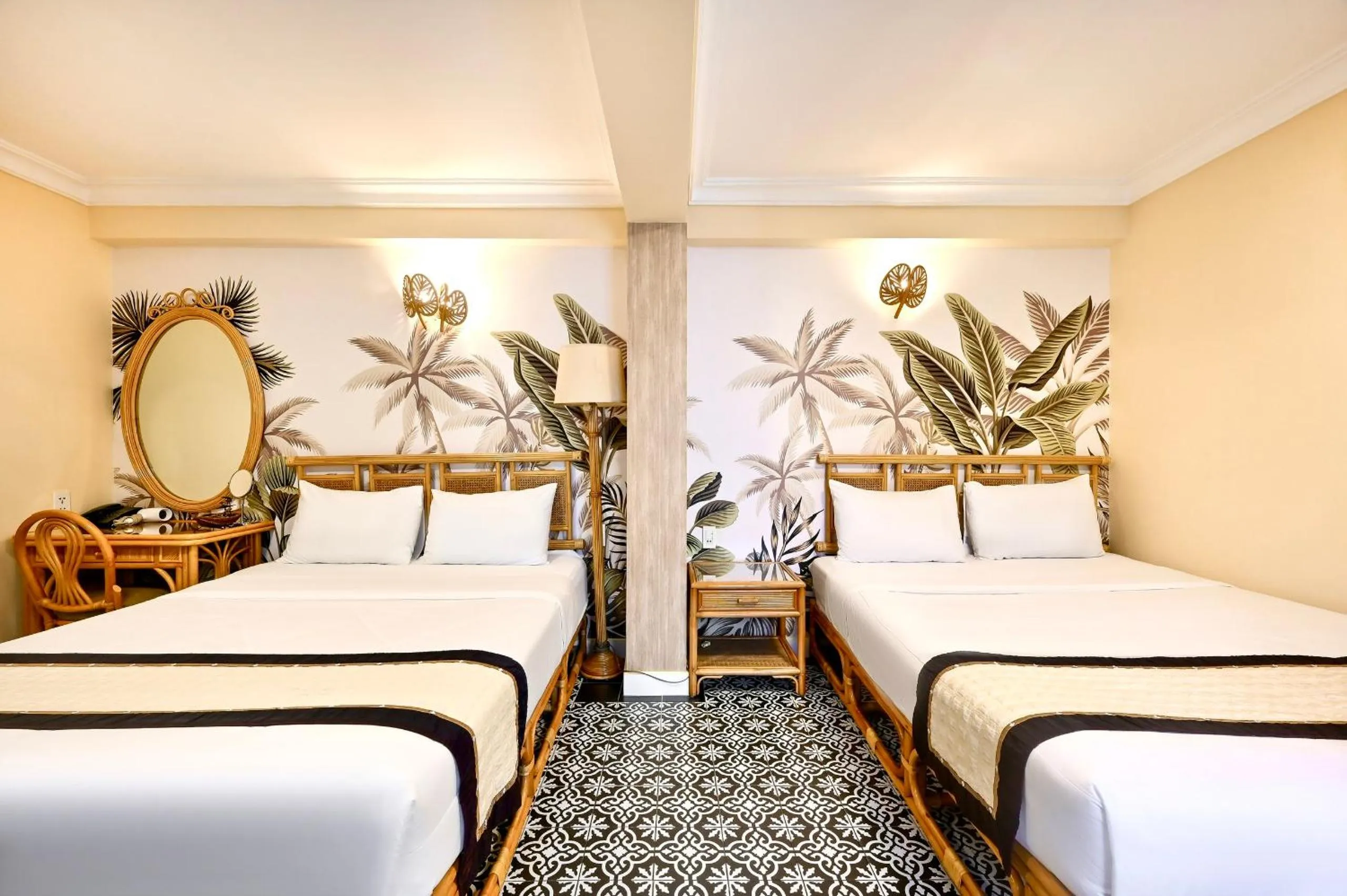 Bedroom, Bed in Spring House Saigon central park