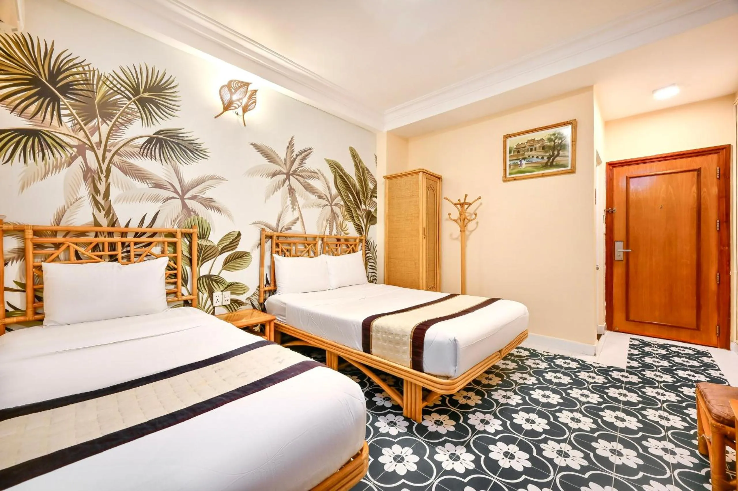 Bedroom, Bed in Spring House Saigon central park