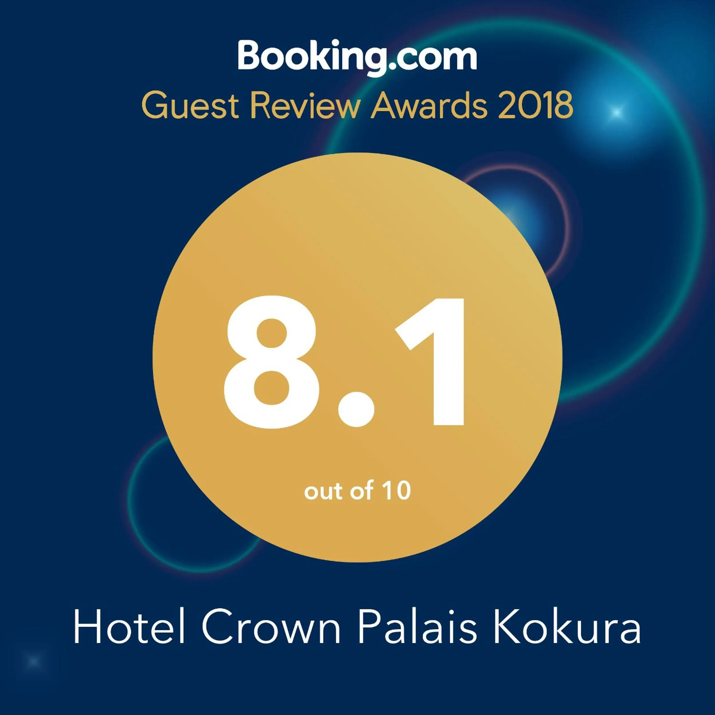 Certificate/Award in Hotel Crown Palais Kokura