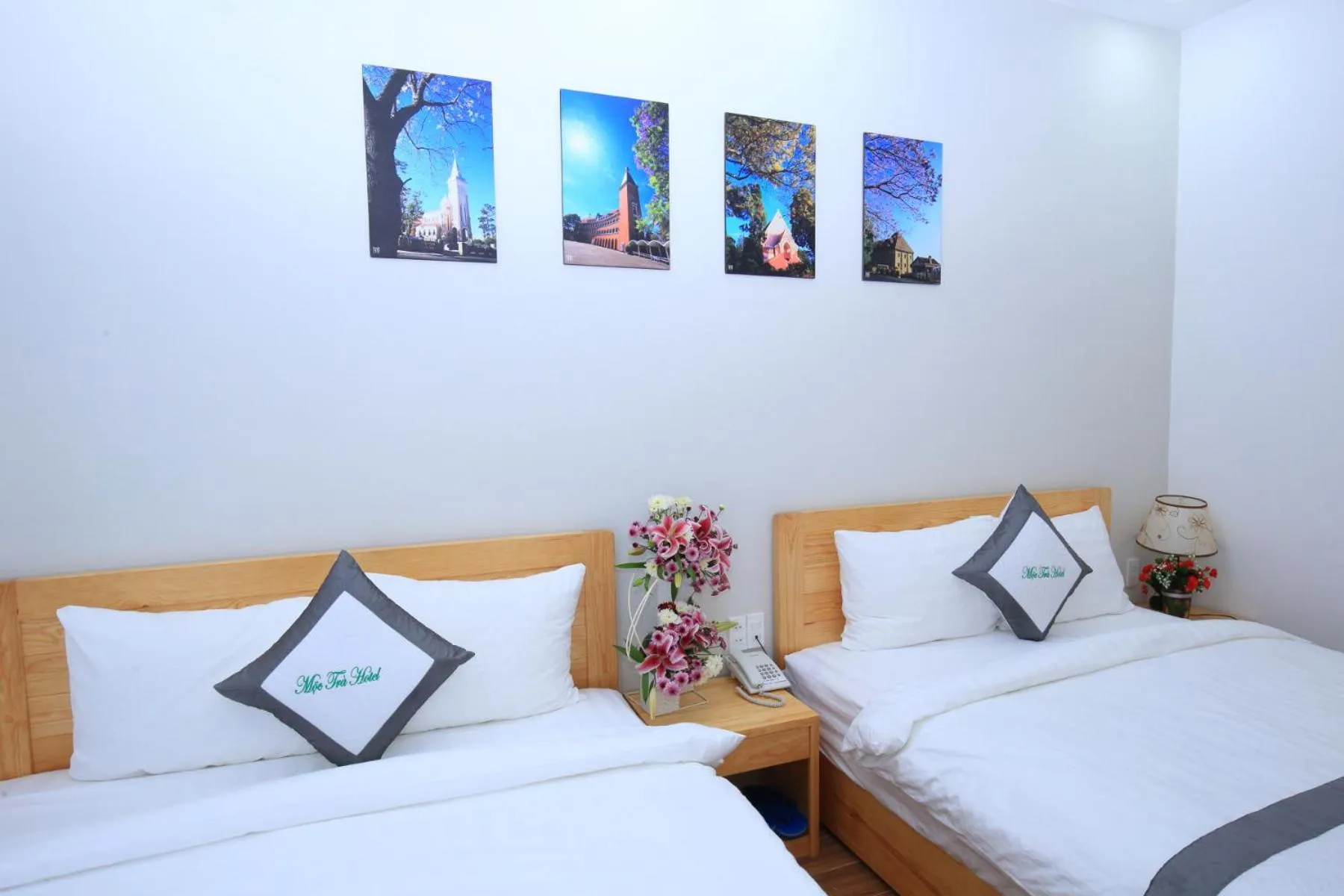 Bed in Moc Tra Hotel