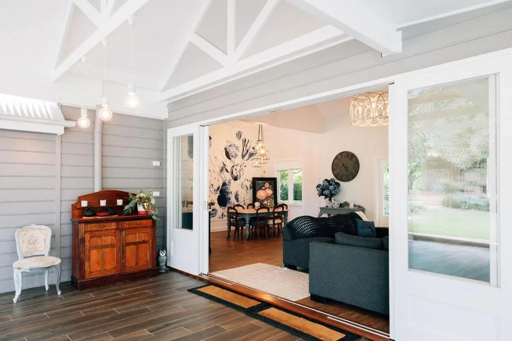 Property building in Chanticleer Gardens Barn cottage with a Pool