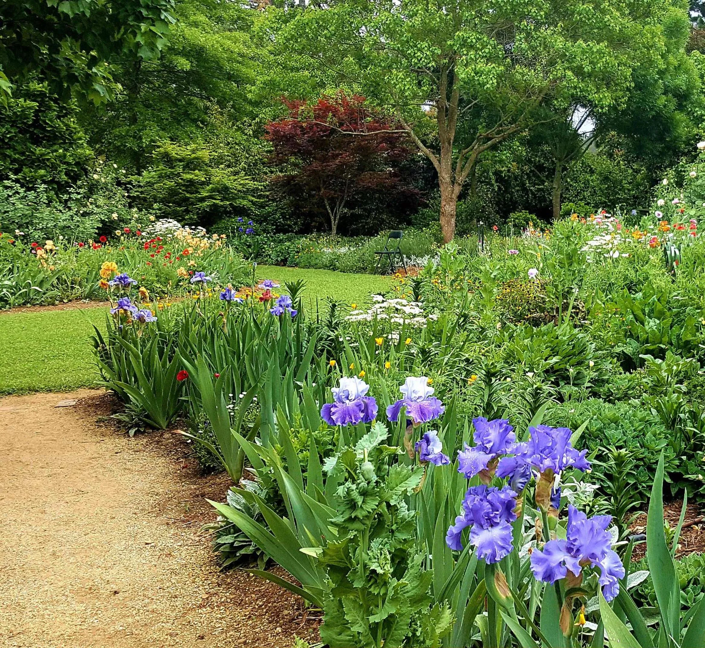 Garden in Chanticleer Gardens Barn cottage with a Pool
